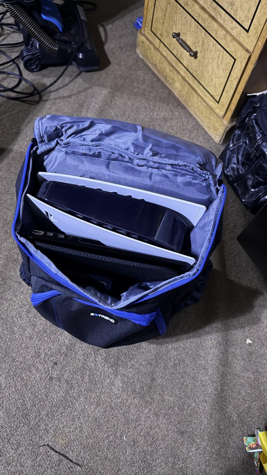 BGTREND Carrying Case for PS5, Gaming Console Bag with Multiple Pockets | for Video Game Console Accessories and 15.6