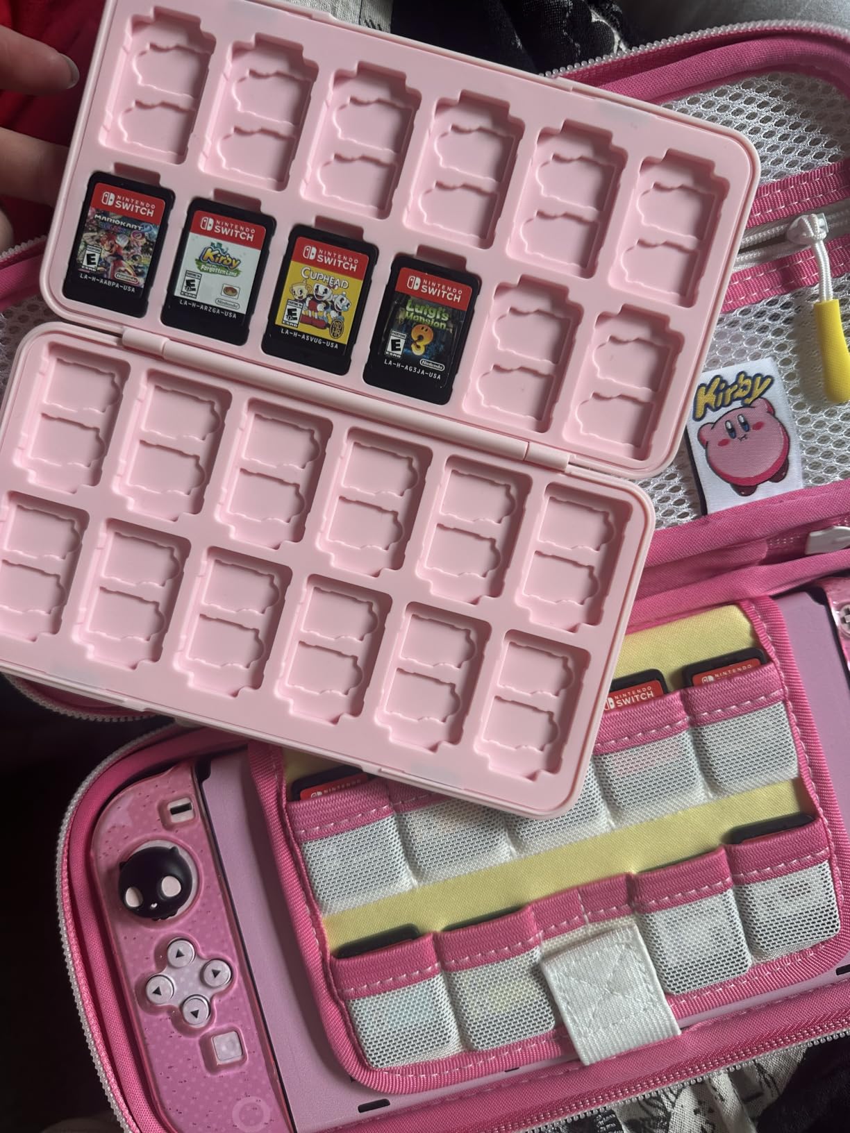 PERFECTSIGHT 48 Switch Game Card Case for Nintendo Switch 2 2025/ OLED/ Lite, Cute 48 Game Holder Cartridge Case for Game Cards and SD Cards, Kawaii Portable Compact Storage Box, Game Console customer photo 2
