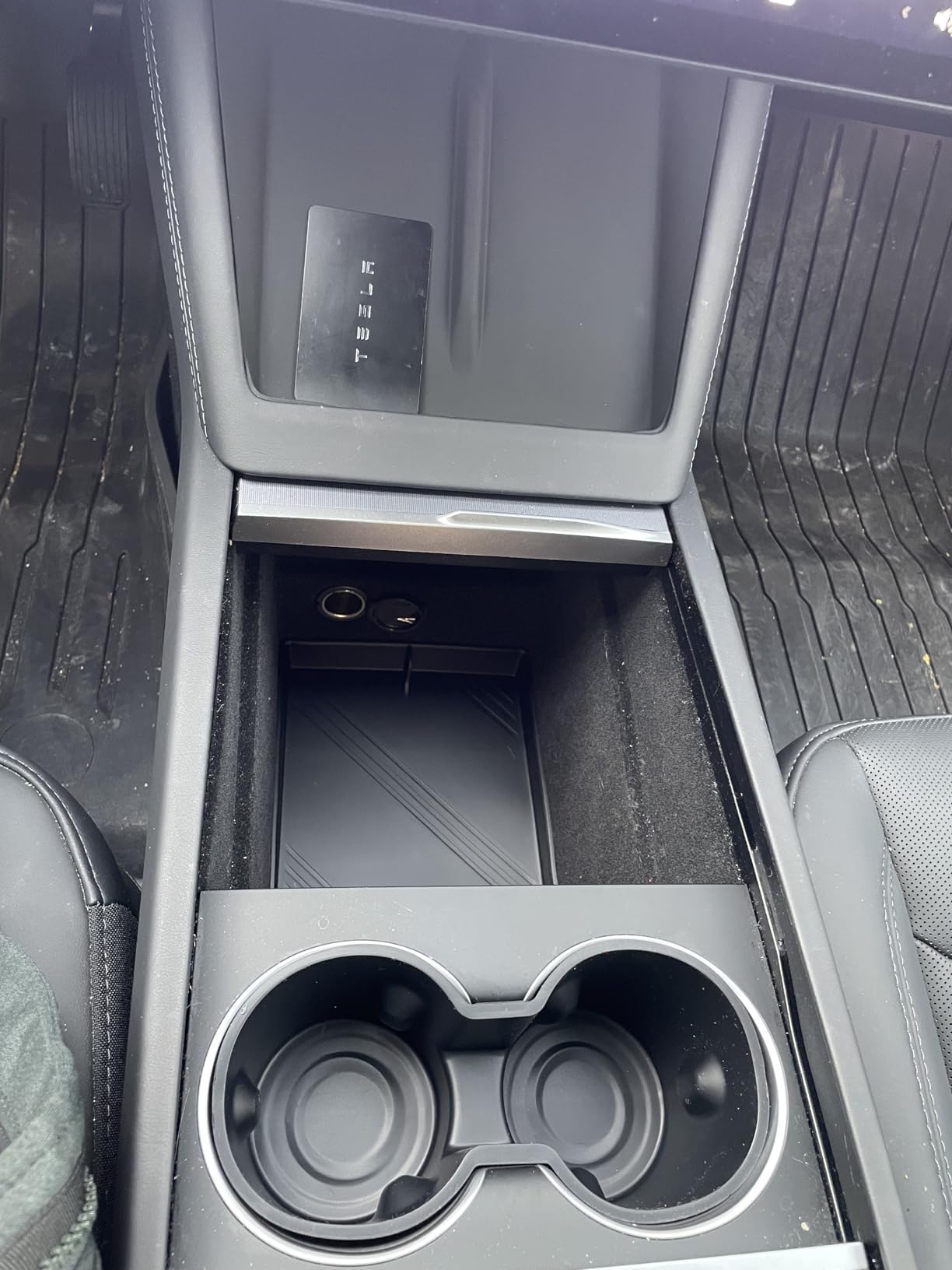 Center Console Organizer for 2024-2026 Tesla Model 3 Highland | 9PCS Includes Center Console Tray, Armrest Hidden Storage Box, Cup Holder & Charger Pad Cover for Tesla Model 3 Accessories customer photo 2