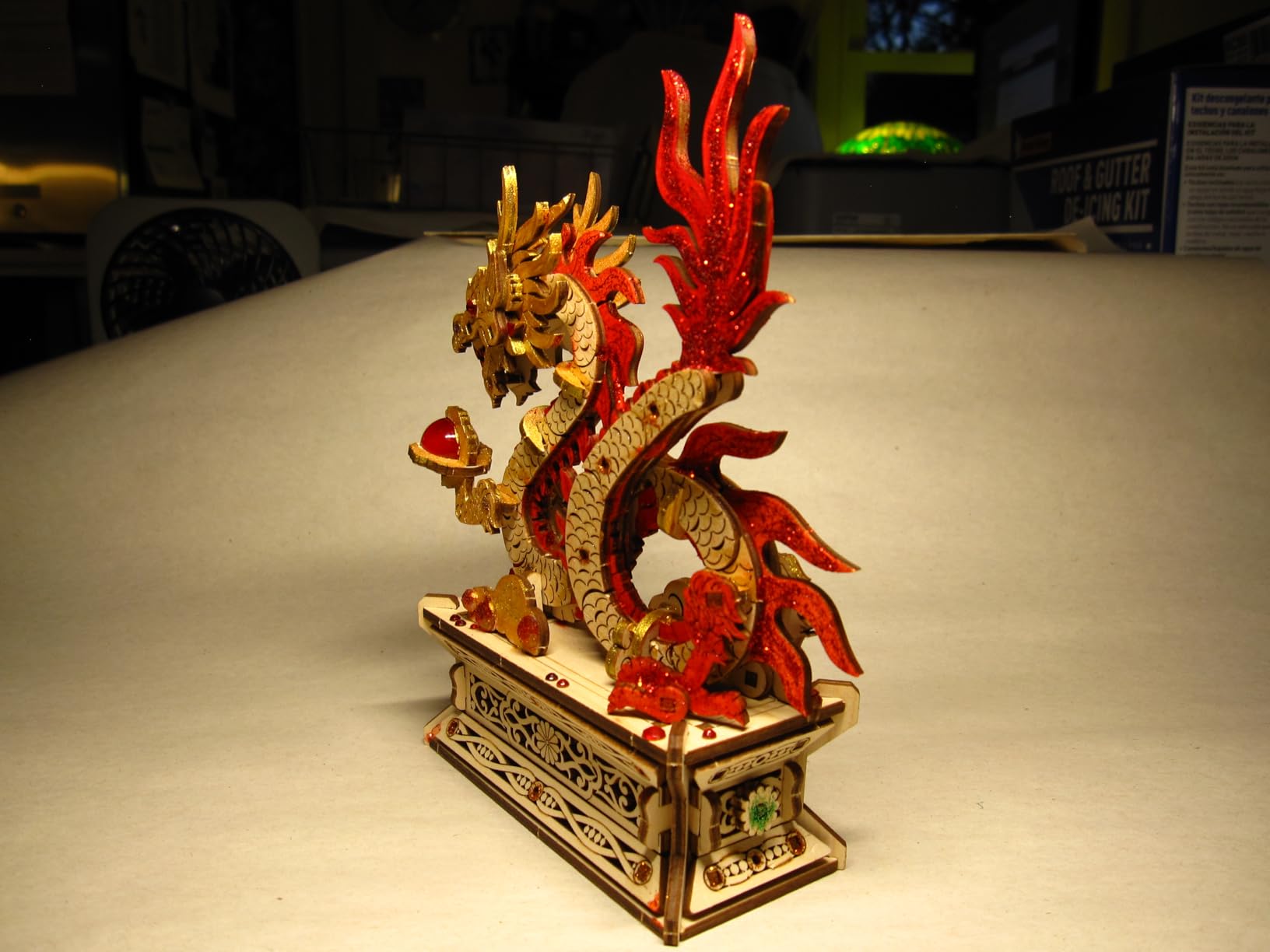 UGEARS Wood Dragon 3D Puzzle - 3D Wooden Puzzles for Adults, Wooden Models for Adults to Build, Mechanical Puzzle Box with Hidden Compartment, DIY Model Kit, Brain Teaser, Unique Chinese Dragon Gift customer photo 1