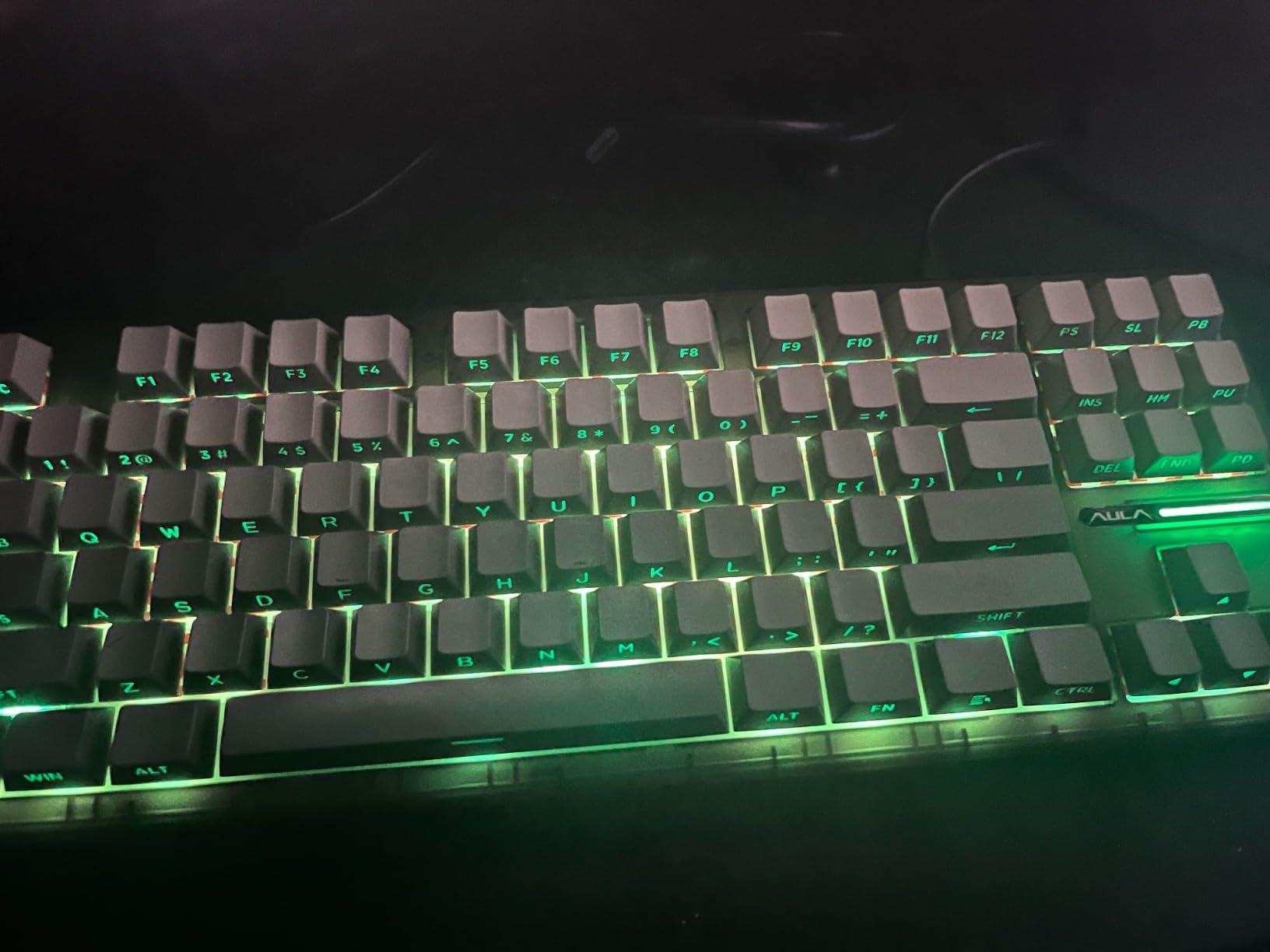 AULA F87 Pro Wireless Mechanical Keyboard, Tri-Mode BT5.0/2.4GHz/USB-C Hot Swappable Custom Keyboard, Pre-lubed Switches, Side Printed PBT Keycaps, 75% TKL RGB Backlit Gaming Keyboards customer photo 1