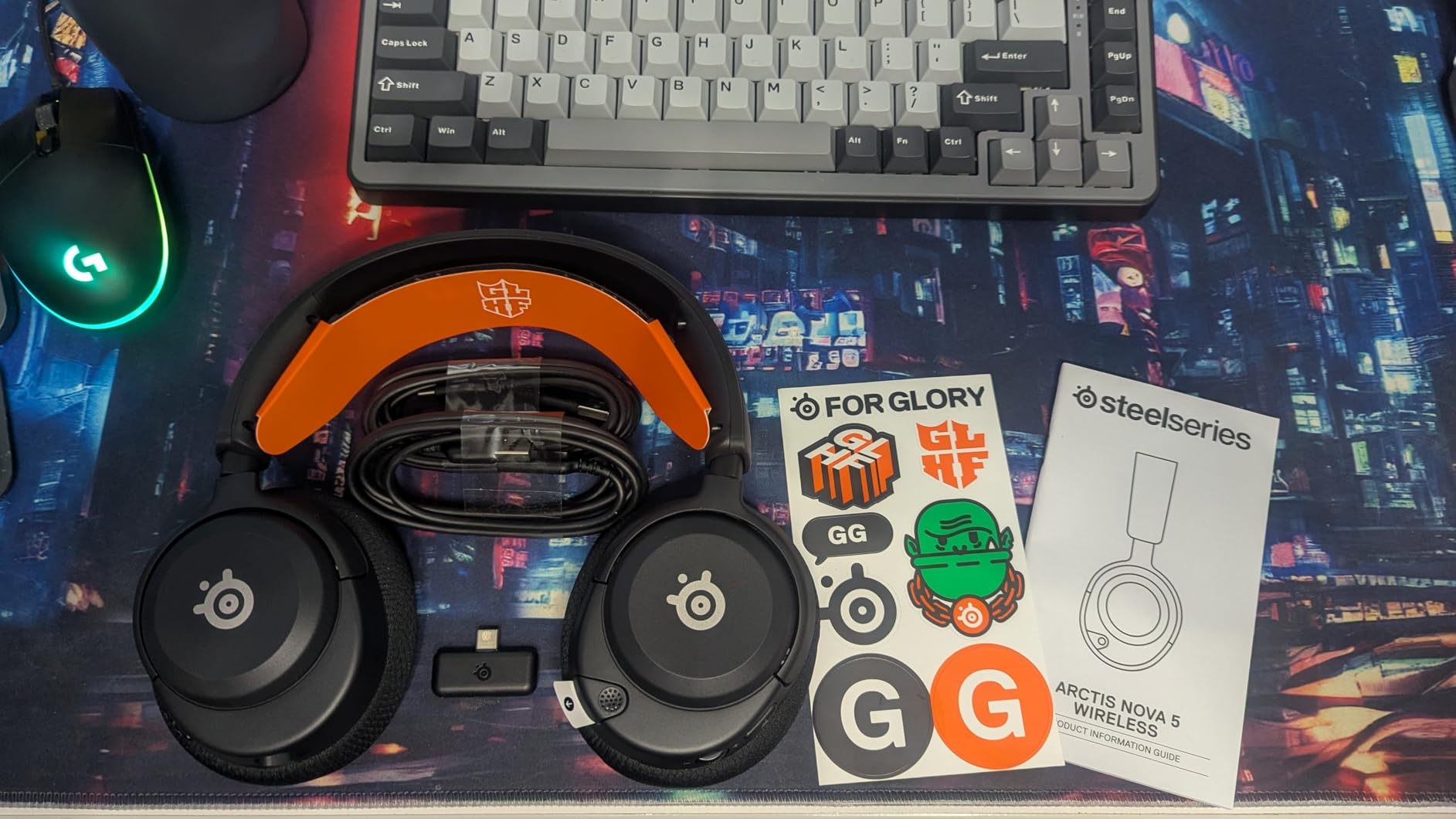 SteelSeries Arctis Nova 5 Wireless Multi-System Gaming Headset - Neodymium Magnetic Drivers - 100+ Audio Presets - 60 HR Battery - 2.4GHz or BT - ClearCast Gen2.X Mic - PC, PS5, PS4, Switch, Mobile customer photo 2
