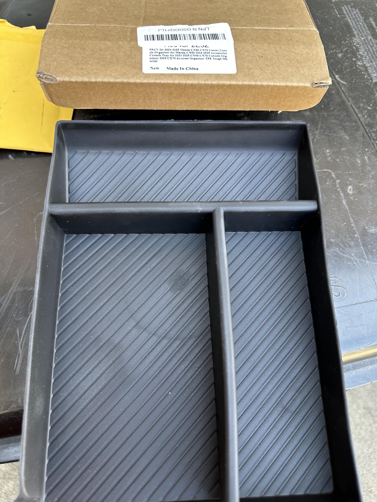 SXCY for 2024 2025 2026 Mazda CX90 CX70 Center Console Organizer | for Mazda CX90 Accessories 2024 2025 2026 CX90 CX70 Console Organizer 2025 2026 CX70 Armrest Organizer TPE Tough Material customer photo 1