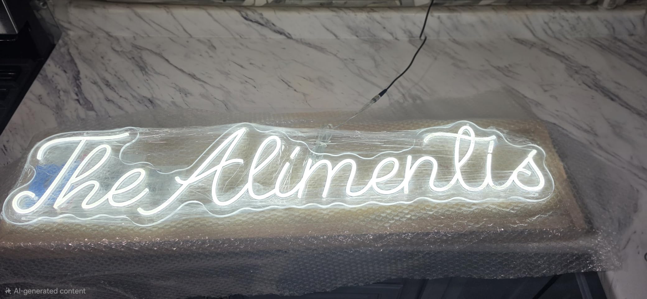 CIONAOR Custom Neon Sign, Custom LED Neon Sign Customizable for Wedding Bar Salon Beauty Business Light Up Name Sign, Personalized Neon Light Suitable for Events Birthday Gifts Decorations customer photo 1
