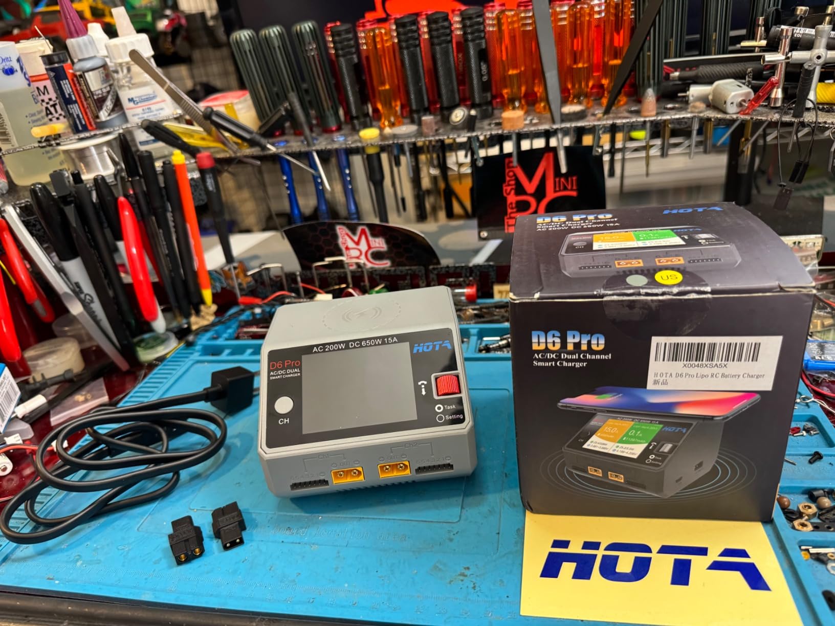 HOTA D6 Pro Dual Channel RC Battery Charger for 1-6S Lipo Batteries | AC 200W, DC 325W, Wireless Charger, 15A Balance Charger, for LiHv, Nicd, NiMH Battery Charging, RC Car, Boat, FPV Race Drone customer photo 1