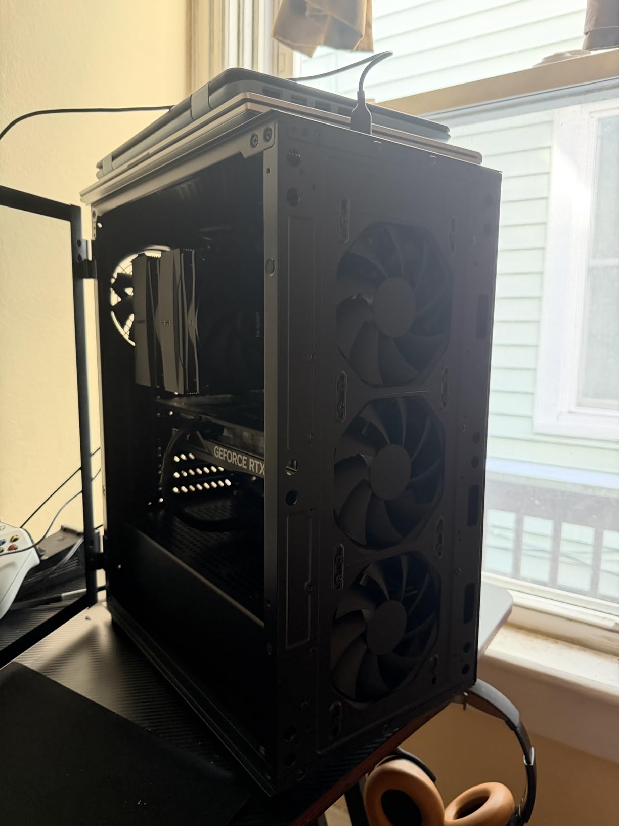 DARKROCK EC2 ATX Mid Tower Gaming Computer PC Case, Type-C Ready | Supports 50 Series Graphics Cards, Tempered Glass Side Panel, up to 8 x 120mm Fans & 360mm Radiator, 1 x Pre-Installed Fan customer photo 2