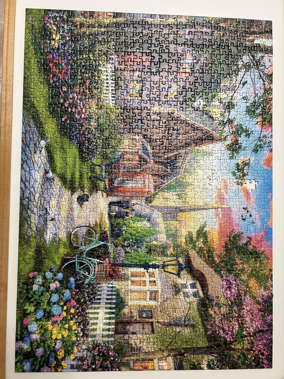 Ravensburger - Church Lane - 1000 Piece Jigsaw Puzzle - Charming English Village Church - Bright, Peaceful Imagery - Frameable - Premium Quality - Puzzles for Adults customer photo 2