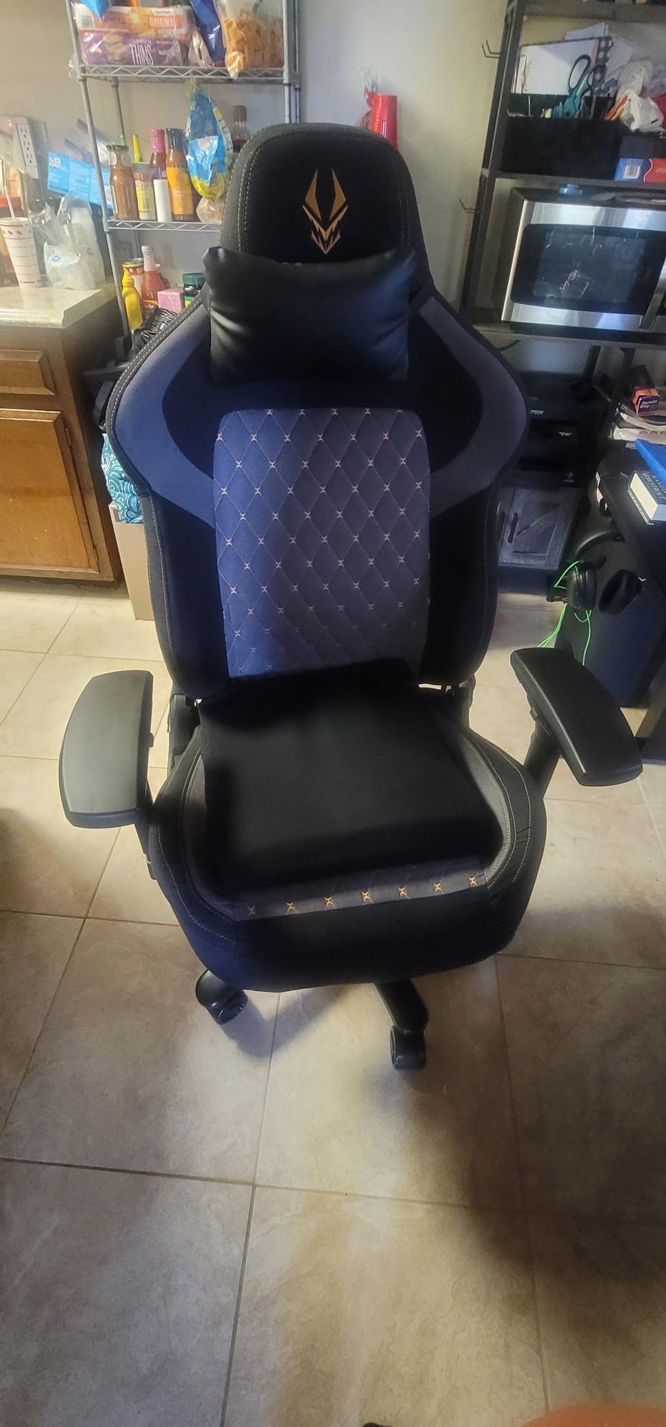 Big and Tall Gaming Chair 440LBS Gaming Chair with Metal Base Memory Foam Lumbar 4D Adjustable Armrest Computer Chair for Heavy People Ergonomic High-Back customer photo 1