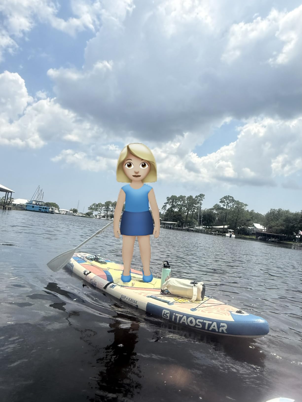 iTAOSTAR Daisy 11'6'' x 35'' Extra Wide Paddle Board with Seat, One-Stop Premium SUP Board Accessories, Tailored 5 Fins, Stable Stand Up Paddle Boards for Youth of All Skill Levels customer photo 1