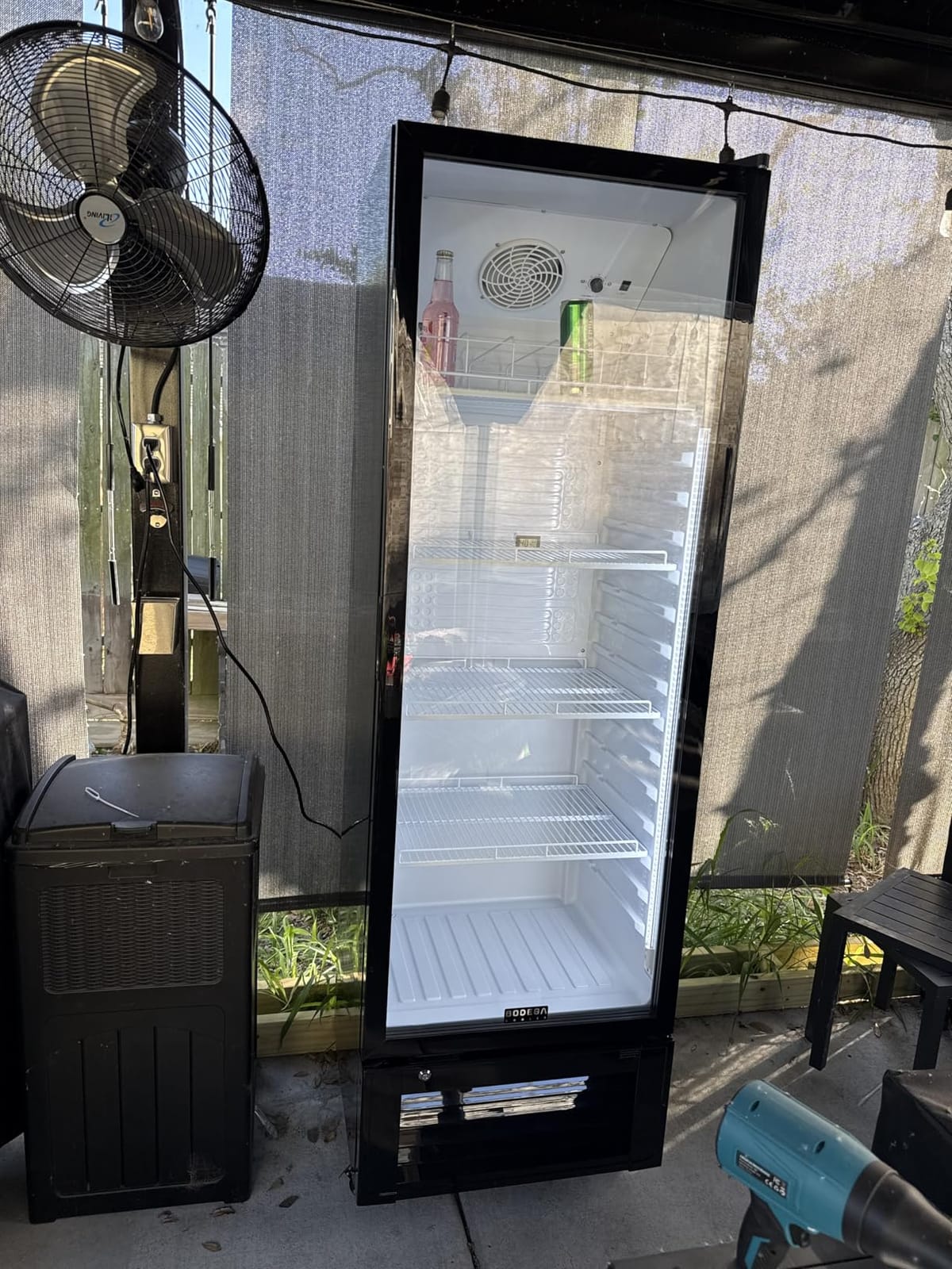 BODEGACOOLER 11.5 Cu.Ft. Commercial Merchandiser Refrigerators, Adjustable shelves & Automatic Defrost, Commercial Beverage Refrigerator Glass Door For Drink, Soda, Garage, Gym, Man cave, Shop, Office customer photo 2