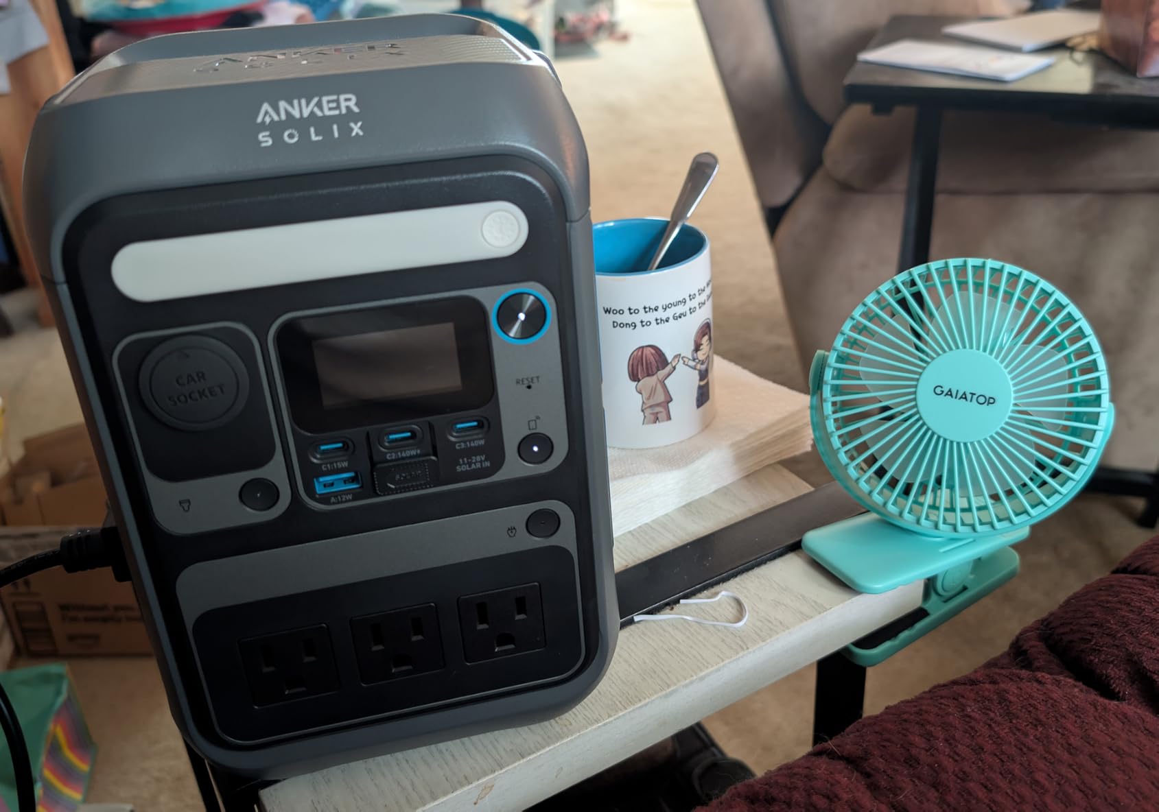 Anker SOLIX C300 Portable Power Station, 288Wh Solar Generator for Camping | LiFePO4 Backup Battery, 300W (600W Surge), 140W Two-Way Fast Charging, for Hunting, Travel, Blackout (Solar Panel Optional) customer photo 2