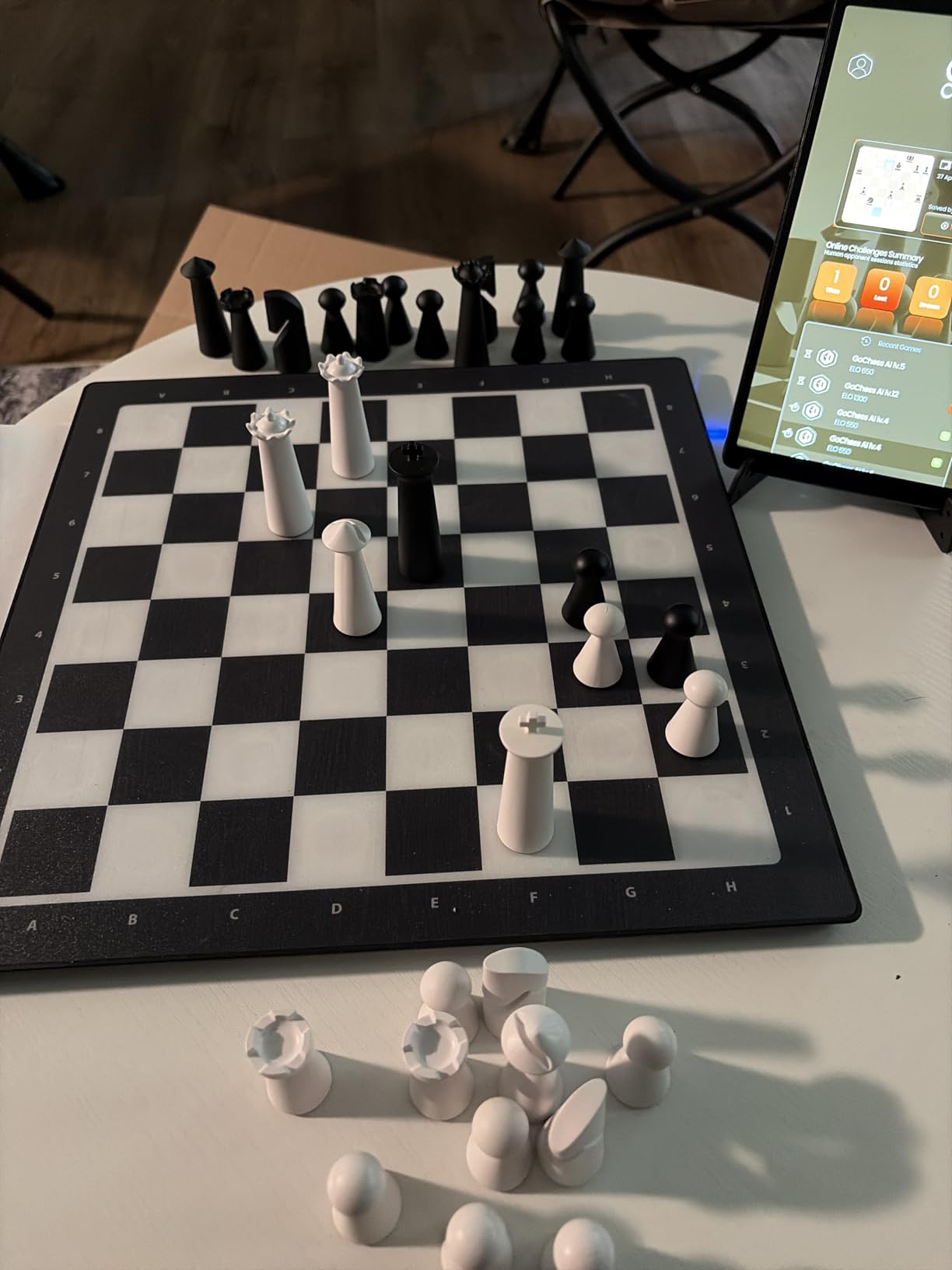 GoChess Mini Smart Chess Board AI Electronic Chess Game Set for All Levels - Real-time colorful coaching lights, 32 Difficulty Levels and Online Play, Connect to Lichess and Chess.com customer photo 2