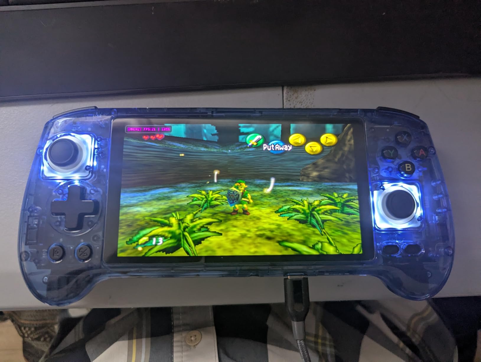 Anbernic RG556 Retro Handheld Game Console, Android 13 System Unisoc T820 Processor 5.48 Touch Inch AMOLED Screen 5500mAh Battery Support WiFi Online DP Output (Black) customer photo 2