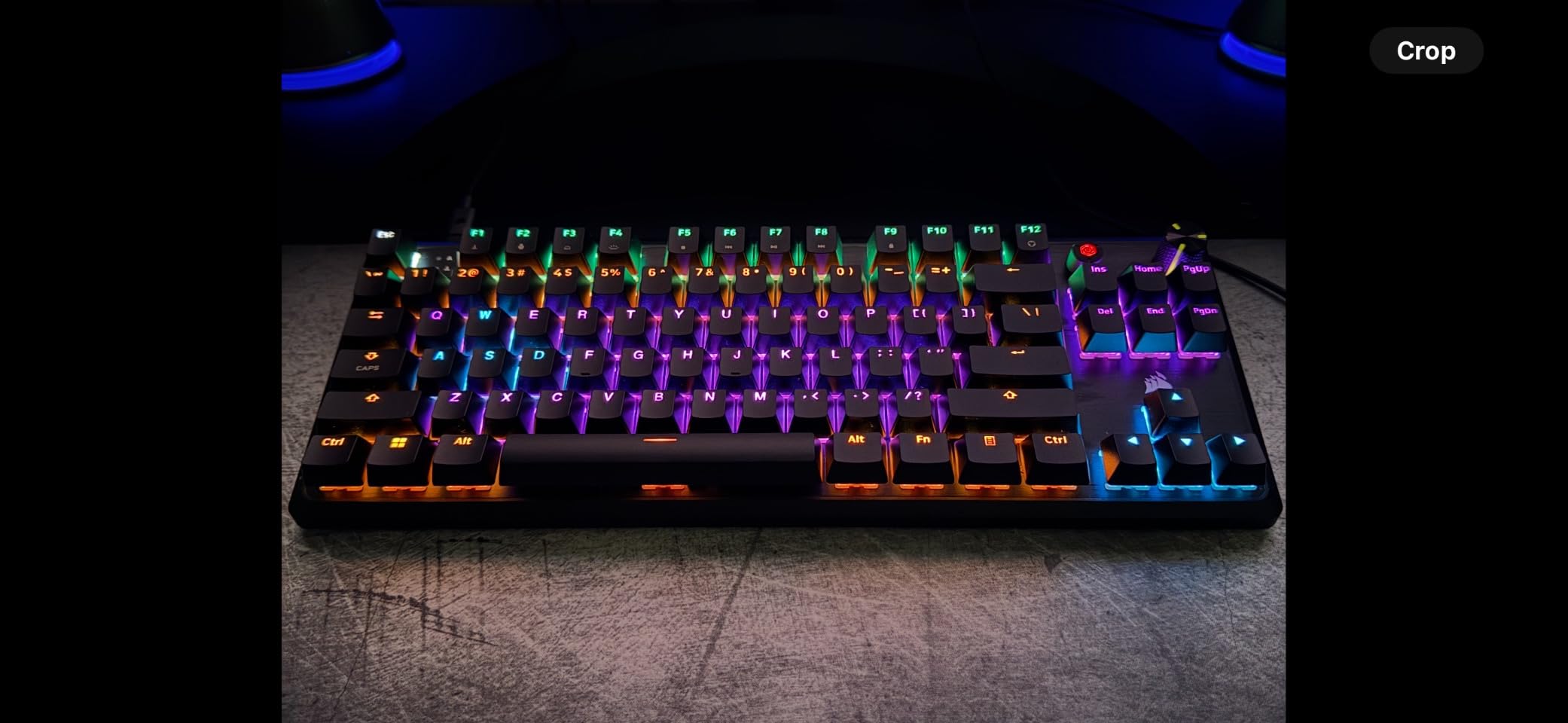 Corsair K70 CORE TKL RGB Tenkeyless Mechanical Wired Gaming Keyboard - Pre-Lubed MLX Red v2 Linear Switches, SOCD, ABS Double-Shot Keycaps, Sound Dampening, 1000Hz Polling, QWERTY NA - Black customer photo 1