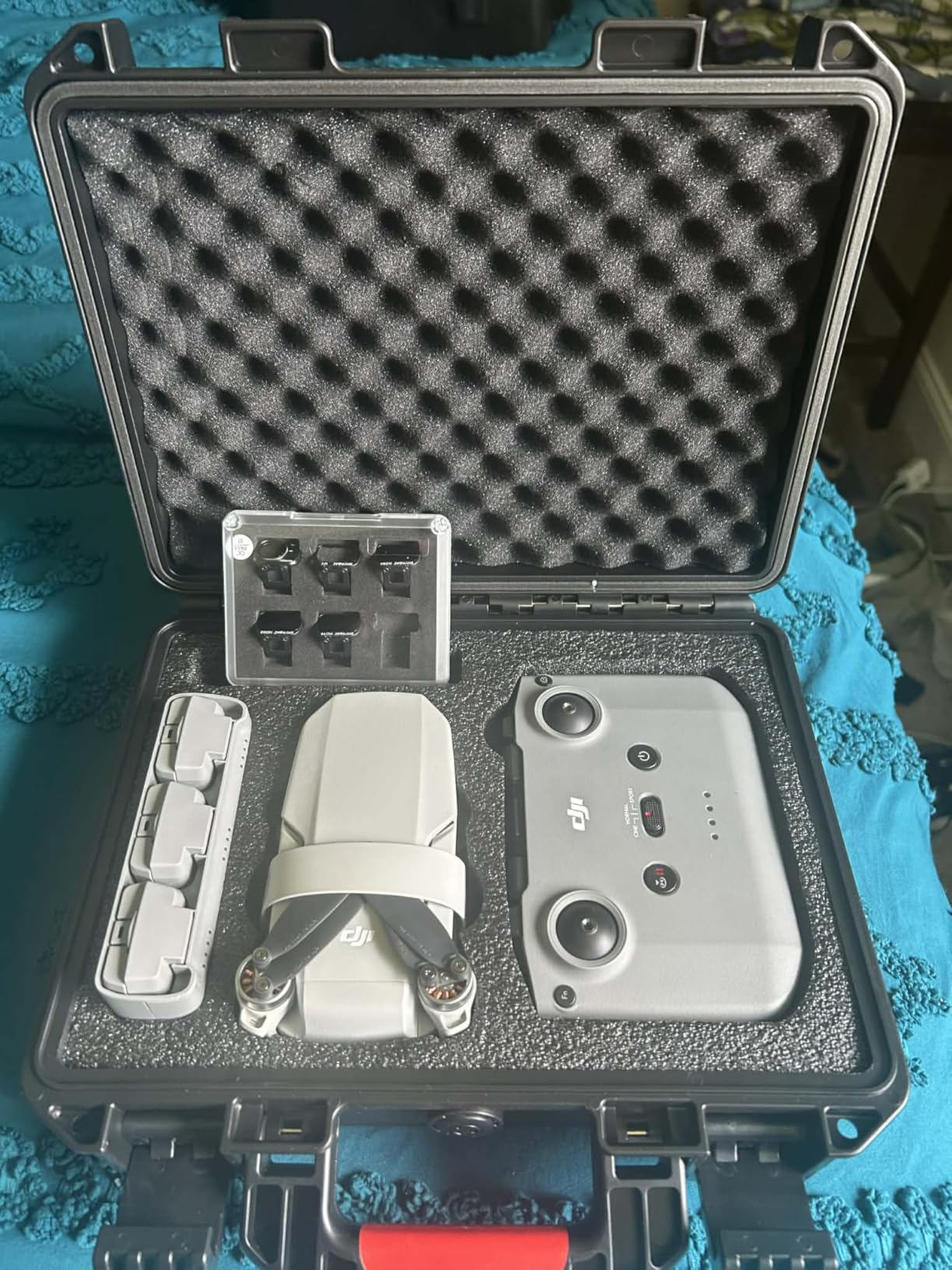 Hard Case for DJI Mini 4K Drone: Waterproof Travel Box for DJI Mini 2/SE with Custom Foam, Large for Drone, Battery, Charger, Cable Accessories customer photo 2