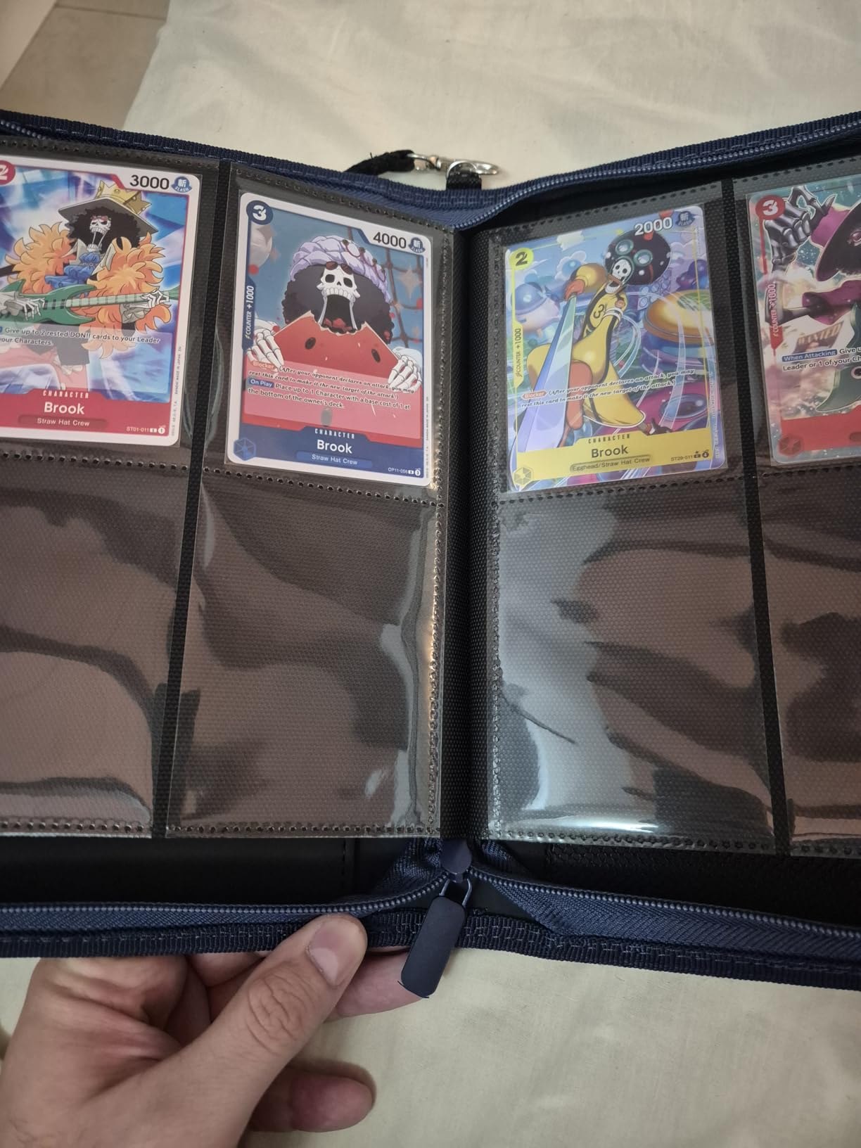 Premium Zip Card Binder 12 Pocket, Fabmaker 912 Pocket Trading Card Binder | PU Cover Zipper Card Collection Album, Sturdy Side-Loading Card Book Holder for Game & Sports Cards, Black customer photo 1
