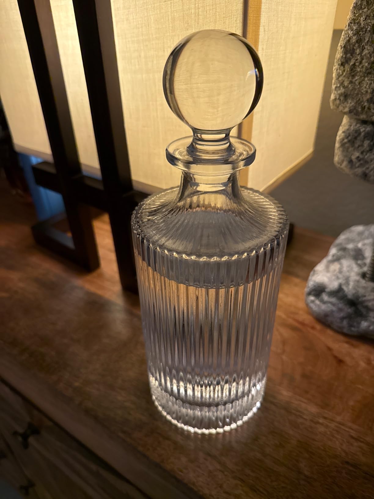 Whiskey Decanter Set with Gift Box - Includes 2 Crystal Bourbon Glasses and 2 Big Ice Ball Molds - Whiskey Glasses Set for Scotch, Cocktails, Rum, Cognac, Vodka - Unique Gift for Men customer photo 1