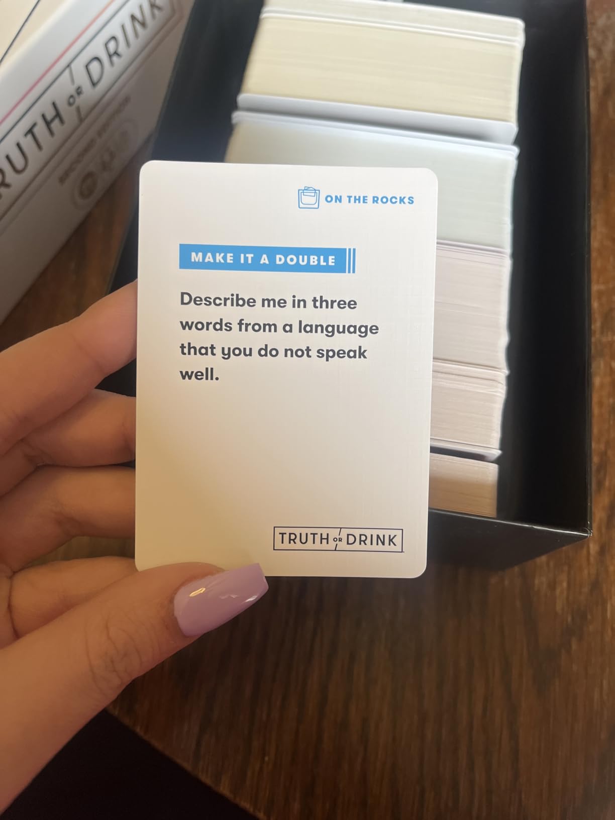 Truth or Drink Party Game by Cut I As Seen on TikTok, YouTube, and Snapchat | 410 Hilarious Questions | Ages 21+ | 2+ Players customer photo 2