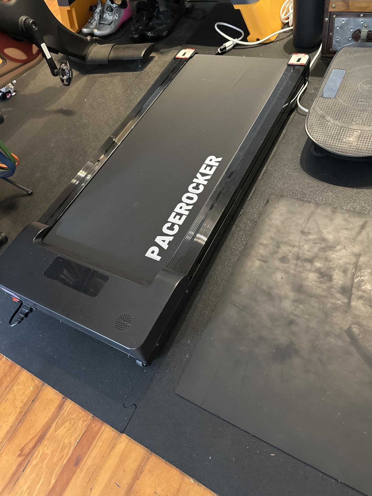 PACEROCKER Walking Pad Treadmill, Auto Incline to 12%, Under Desk Treadmill | 450 lb capacity, Auto incline 9 levels max 12%, smart APP tracking, Bluetooth speaker, compact treadmills for home customer photo 1