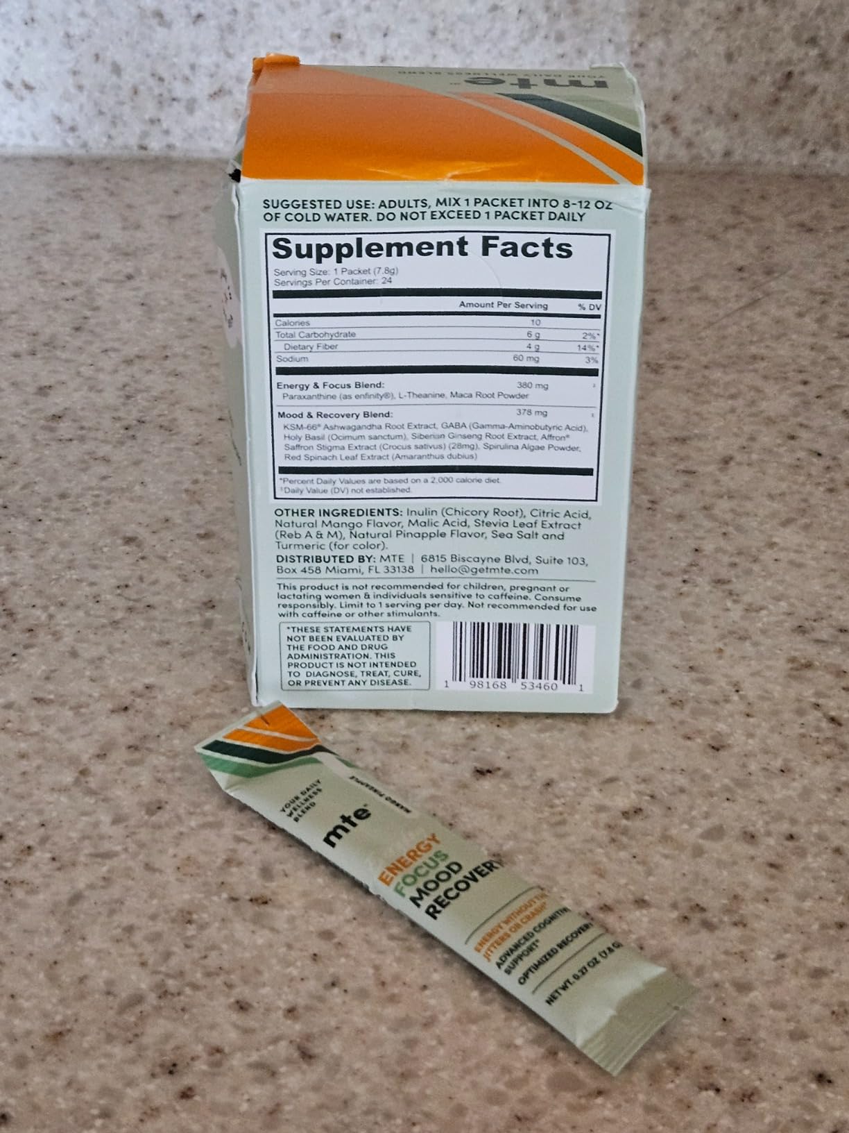 Energy Drink Powder with Paraxanthine 24 Caffeine Free Energy Drink Packets | Clean Energy for Focus, Mood & Productivity customer photo 1