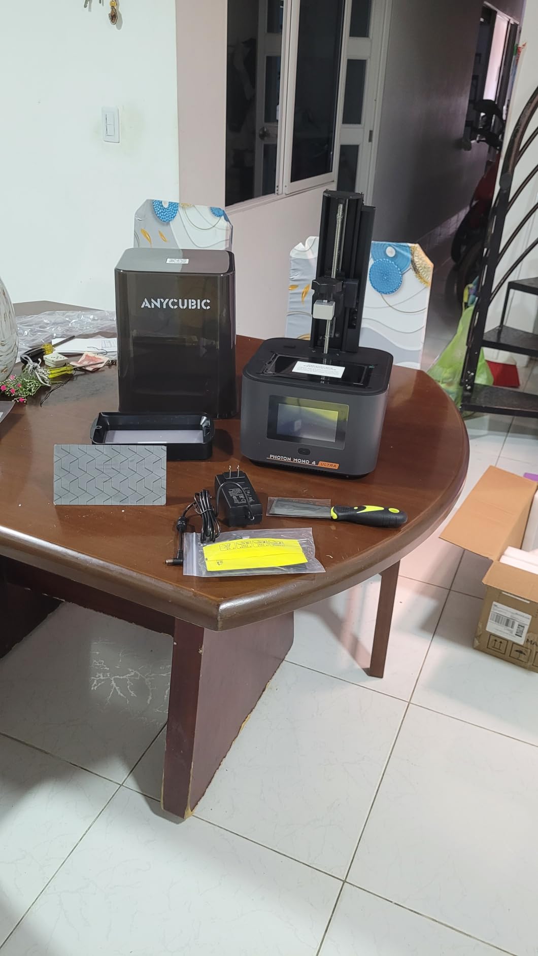 ANYCUBIC 10K Resin 3D Printer, Photon Mono 4 Ultra with 7'' LCD Mono Screen | with COB Light Source, Max Printing Speed Up to 120mm/h, HD Touchscreen with 8 Languages, 6.04''x3.42''x6.49'' Printing Size customer photo 1