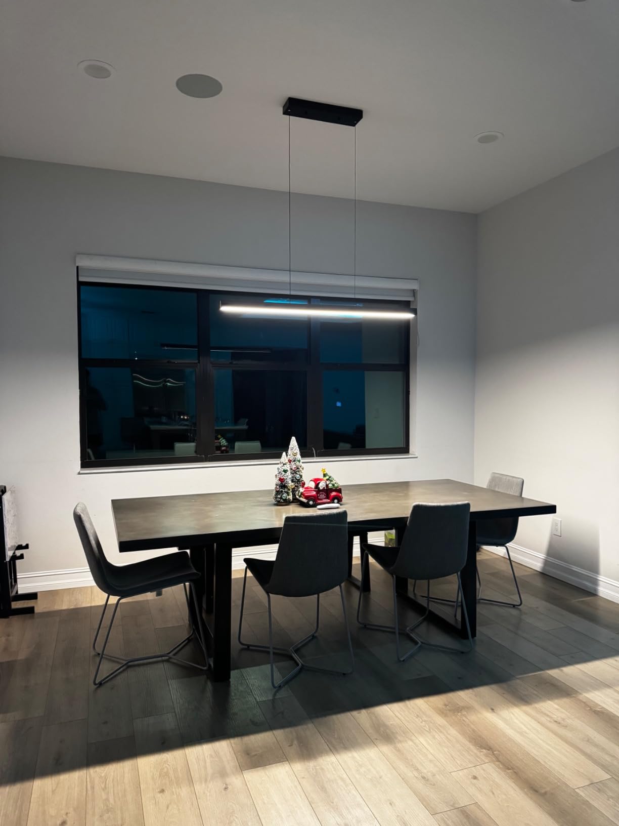 LED Island Lights, 3300k-6500K Dimmable Pool Table Light with Remote, Modern Pendant Lights for Kitchen, 47.24