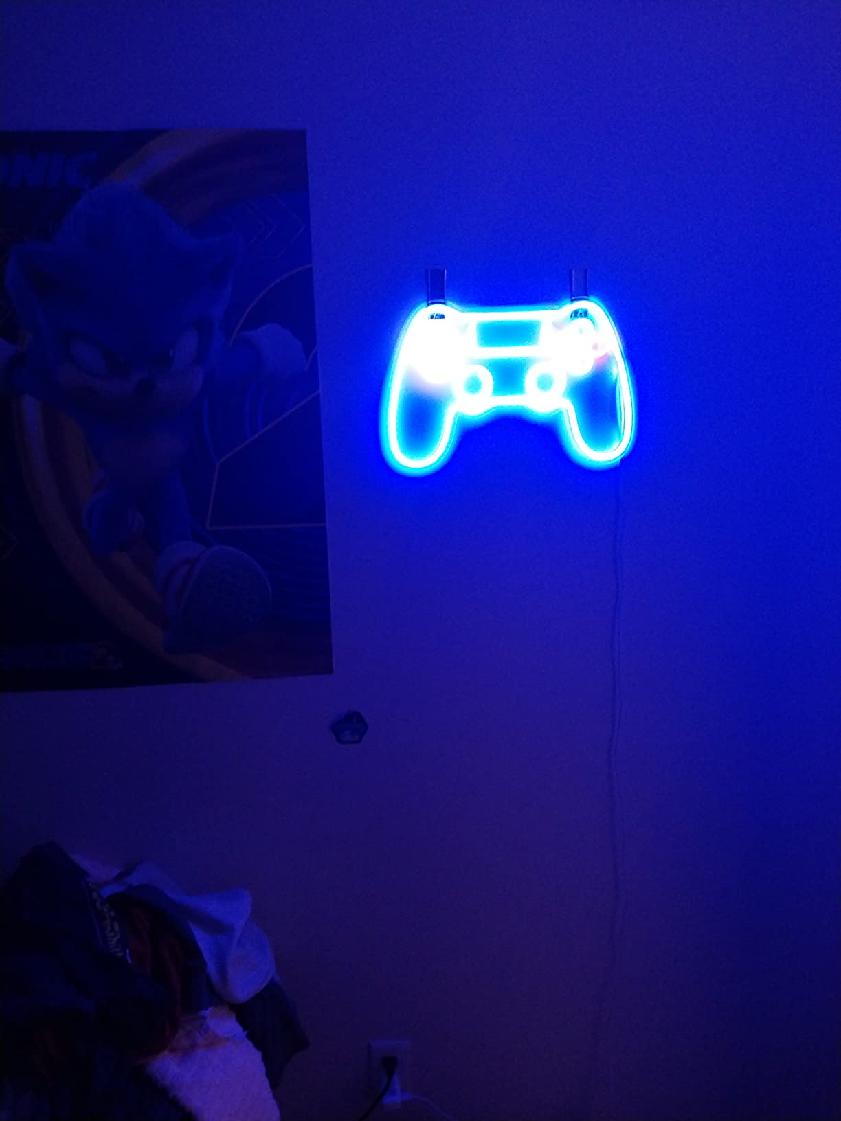 Kavaas Gamer Neon Sign, UV Printed Gaming Neon Sign for Gamer Room Decor - LED Video Game Neon Lights for Bedroom Boys, Gaming Wall decor - Best Gamer Gifts for Teenage Boys, Christmas customer photo 2