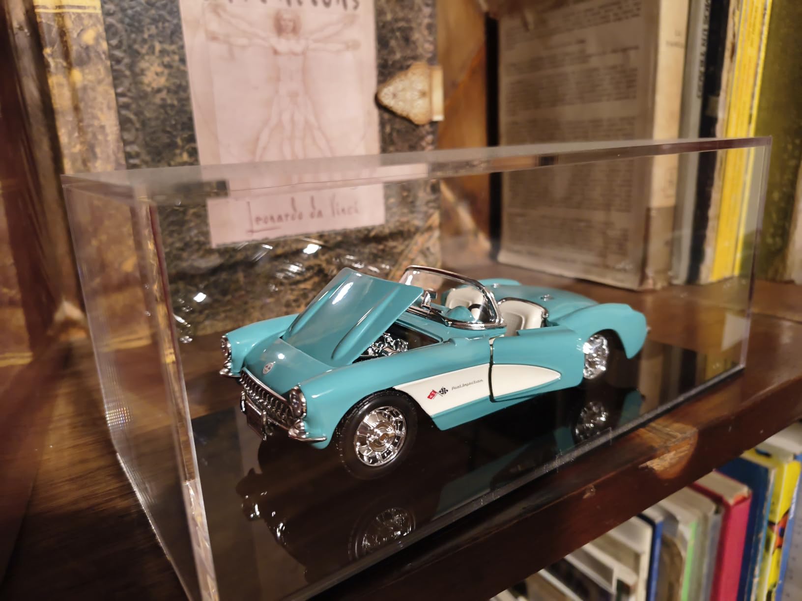 Juexica 2 Pcs 1:24 Clear Acrylic Model Car Display Case | Acrylic Display Boxes for Vehicle Model, Dustproof Showcase with Black Base customer photo 2