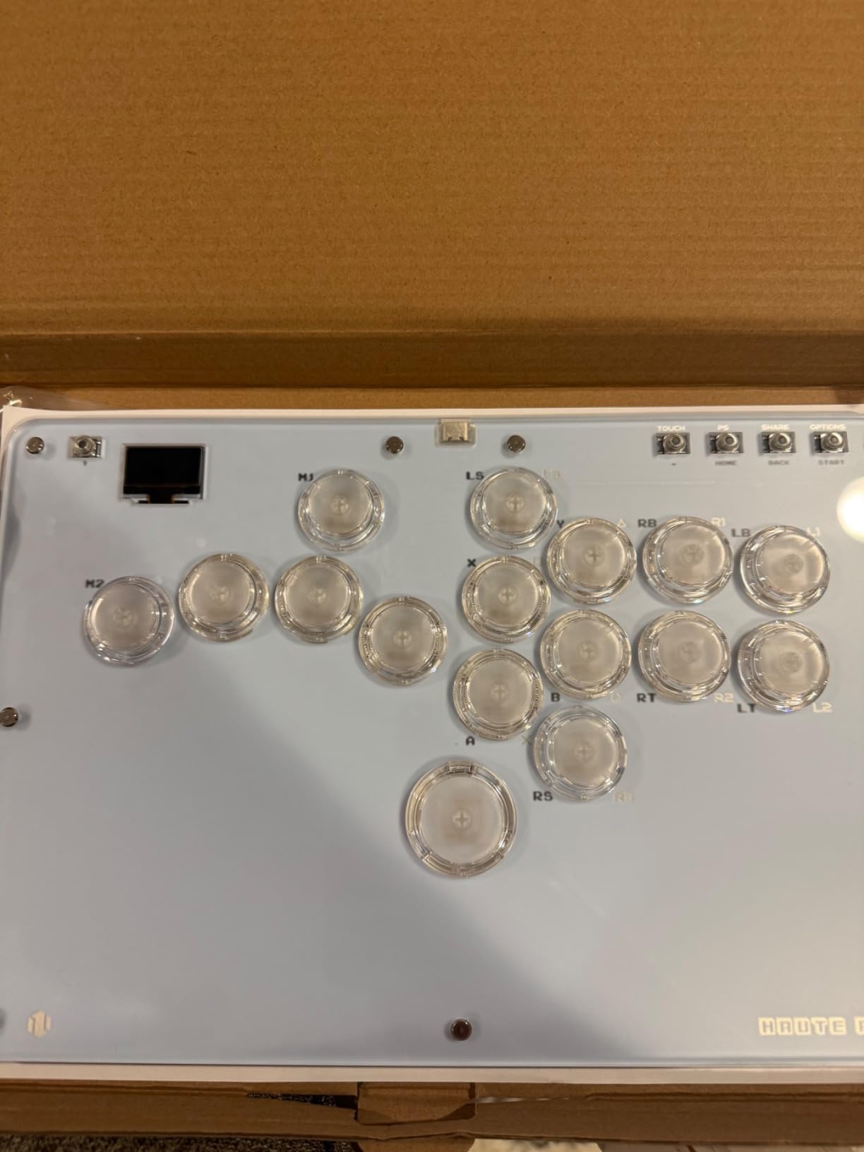 Haute42 Leverless Arcade Stick, Hot-Swap 16-Key Fighting Controller (Black) | Custom RGB & Turbo Functions & Hot Swap Supported, Compatible with PC, Switch, PS3, PS4, Steam Deck customer photo 1