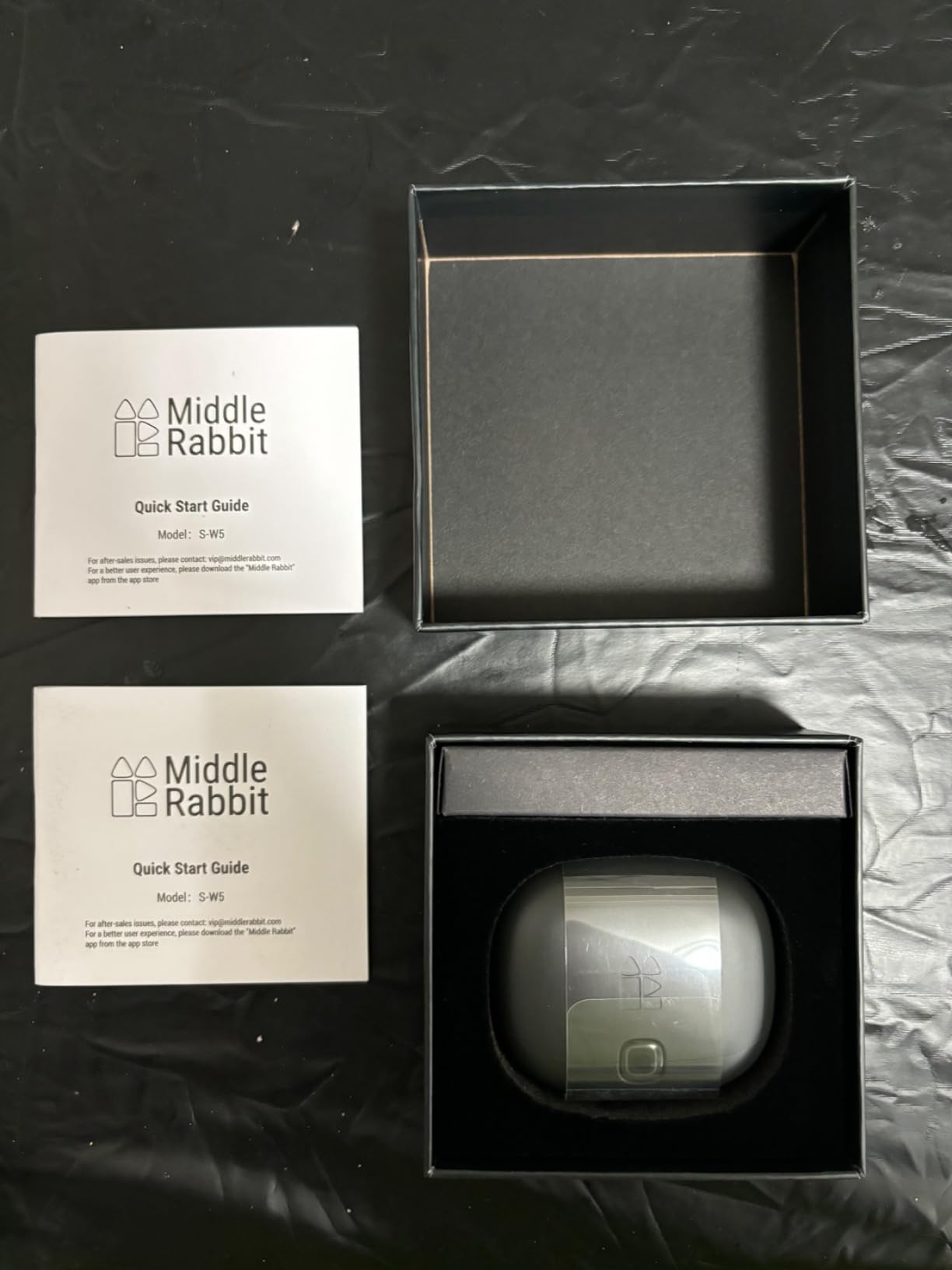 Middle Rabbit SW5 Wireless Gaming Earbuds with Mic, Compatible with PC PS5 PS4 Desktop VR, Computer Headphones, 2.4G Dongle & Bluetooth 5.4 Dual-Mode, 4 Built-in Microphones, 20ms Low Latency customer photo 1