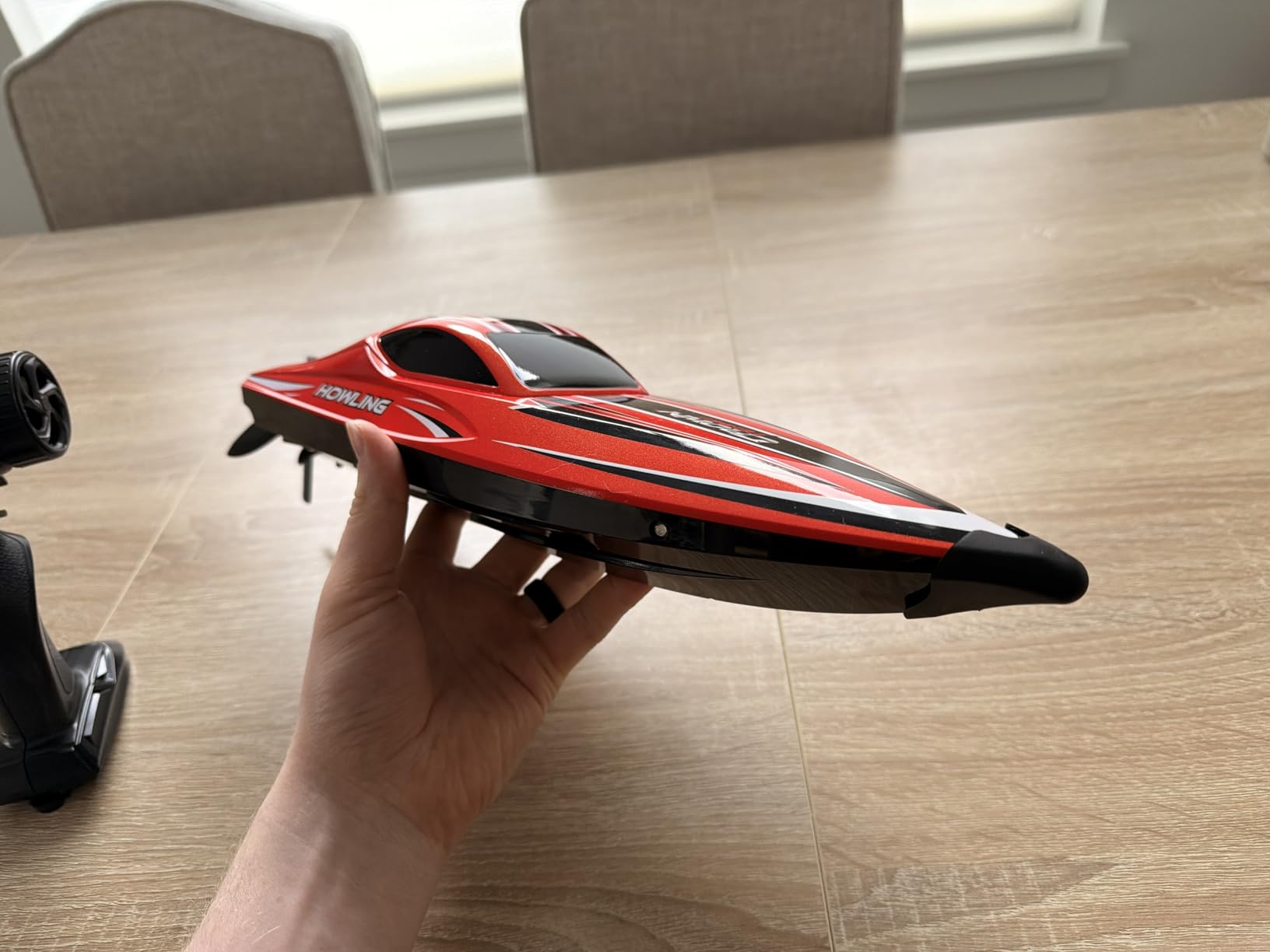 BEZGAR HJ818PRO 16 Inch 55 KPH Brushless RC Boat for Adults | 55 KPH Speed & Brushless Motor; Waterproof Hull; Large RC Speed Boat for Lakes; Red customer photo 1