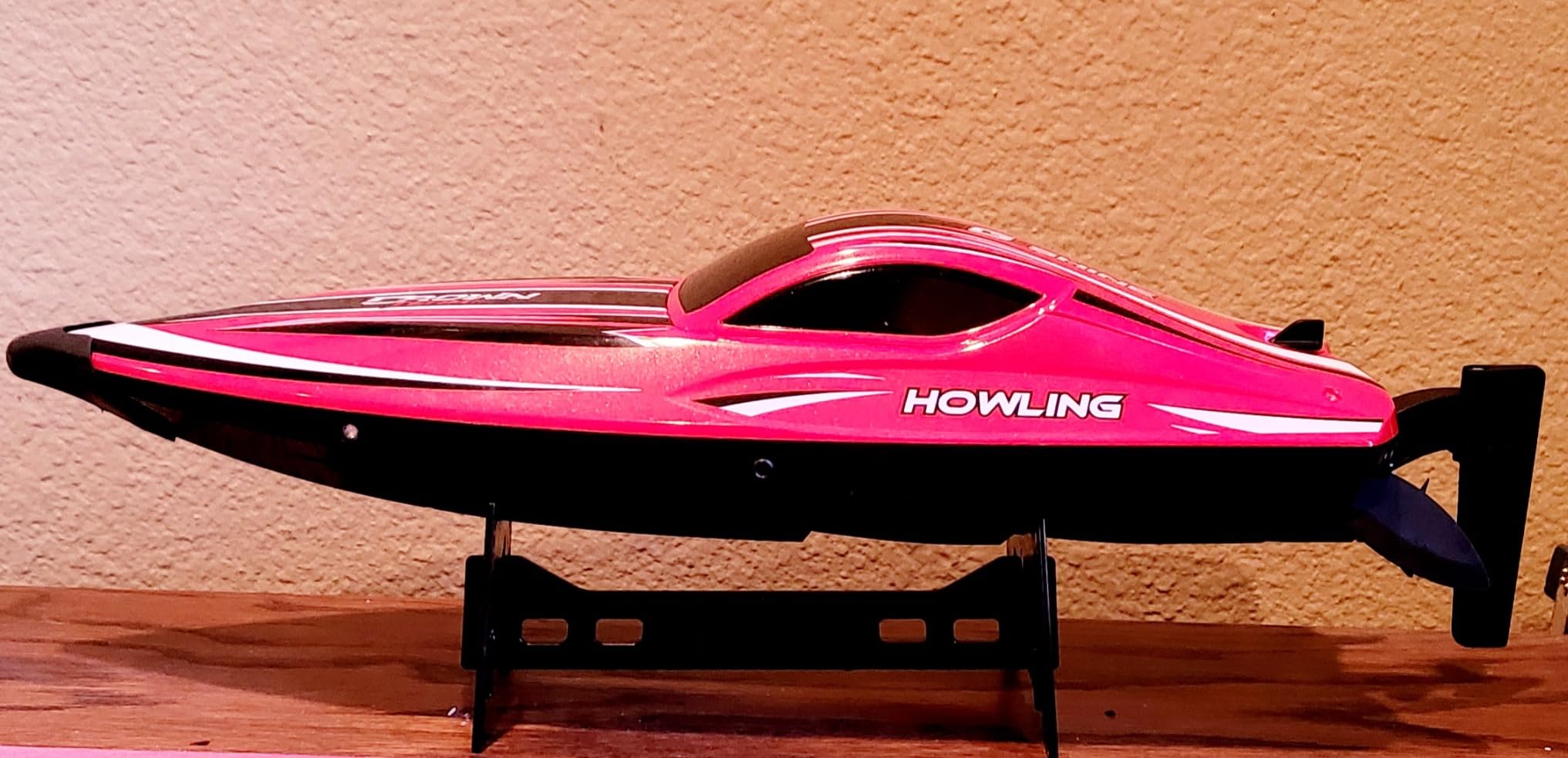 BEZGAR HJ818PRO 16 Inch 55 KPH Brushless RC Boat for Adults | 55 KPH Speed & Brushless Motor; Waterproof Hull; Large RC Speed Boat for Lakes; Red customer photo 2