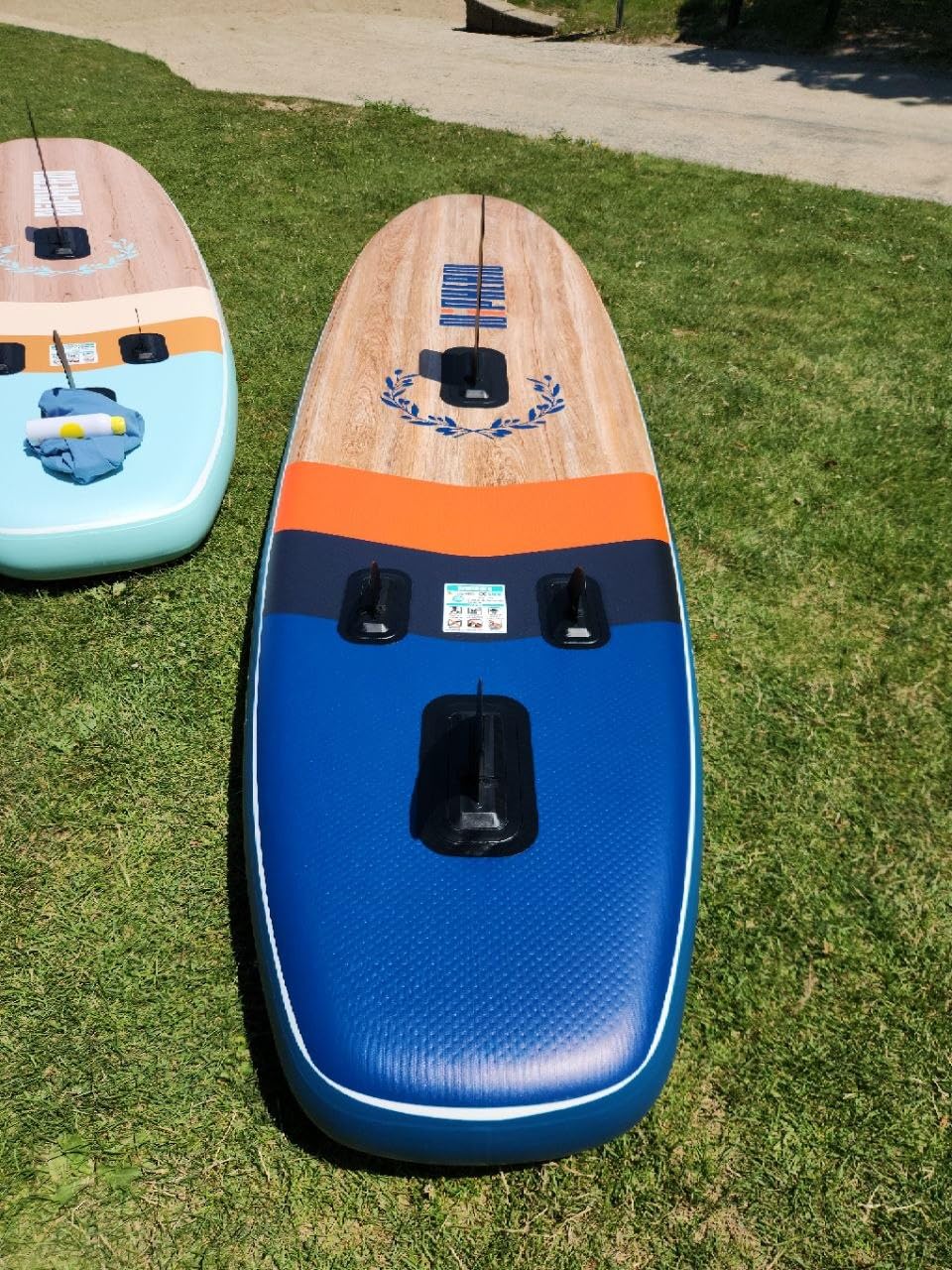 Niphean (Extra Large) Inflatable Paddle Board, SUP for 2+1 People/Family | 500lbs Capacity Paddle Boards for Adults with Complete SUP Accessories, StabilTrac Fin Non-Slip Paddleboard, Gift Ideas customer photo 1