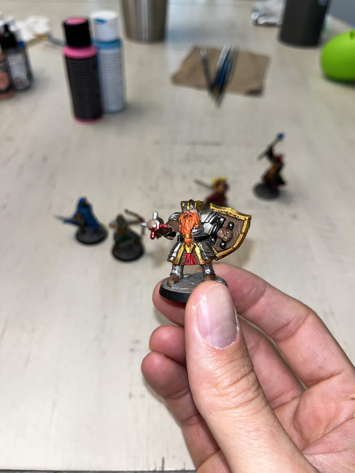 The Army Painter, GameMaster Adventure Starter Set, 15 x 18 ml | 15 x 18ml Warpaints Fanatic Acrylic paints, incl. a Brush-On Primer, 5 FREE Miniatures & 1 Brush - For Warhammer & Dnd customer photo 2