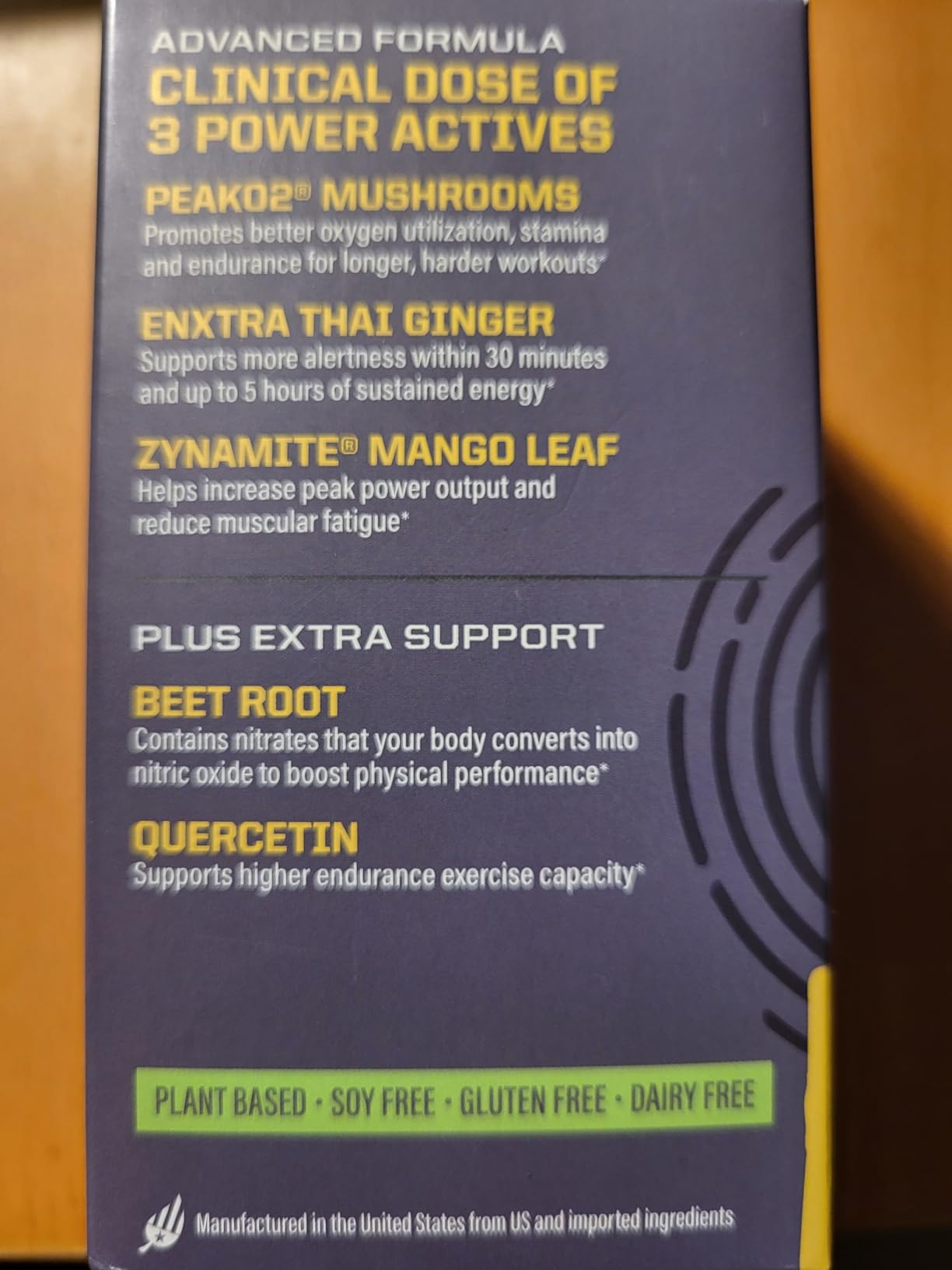 Energy & Stamina Capsules, Caffeine-Free Strength Support, Mushrooms, Thai Ginger for Endurance, Power & Faster Recovery 60 Vegan Capsules customer photo 1