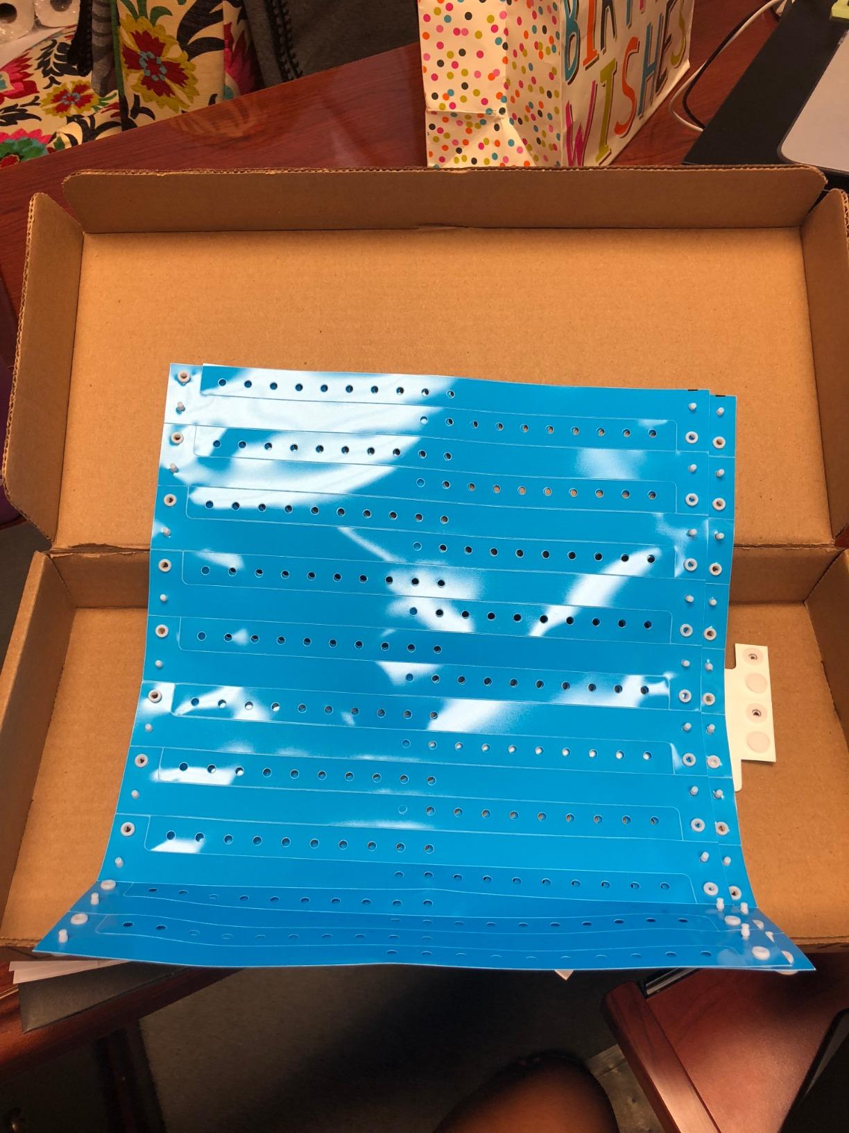 500 WristCo Variety Pack Holographic Plastic Wristbands for Events | Tamper-Proof Design Prevents Reuse - Premium-Grade Bracelets for Hospital & Medical ID, Party, VIP Identification customer photo 2