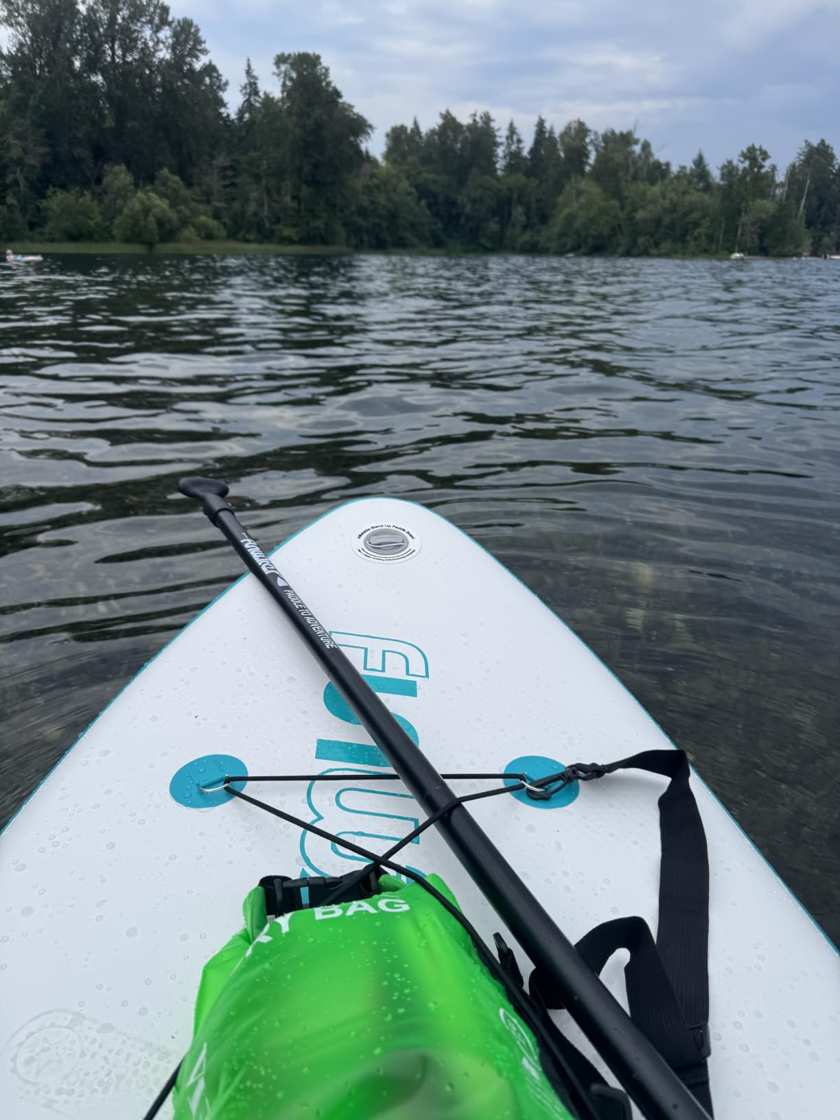 FunWater Inflatable Stand Up Paddle Board with Beginners SUP Accessories | 10'6'' SUP, Anti-Slip EVA Deck, Versatile Yoga/Big Fin Inflatable Paddle Boards for Adults & Youth of All Skill Levels customer photo 2