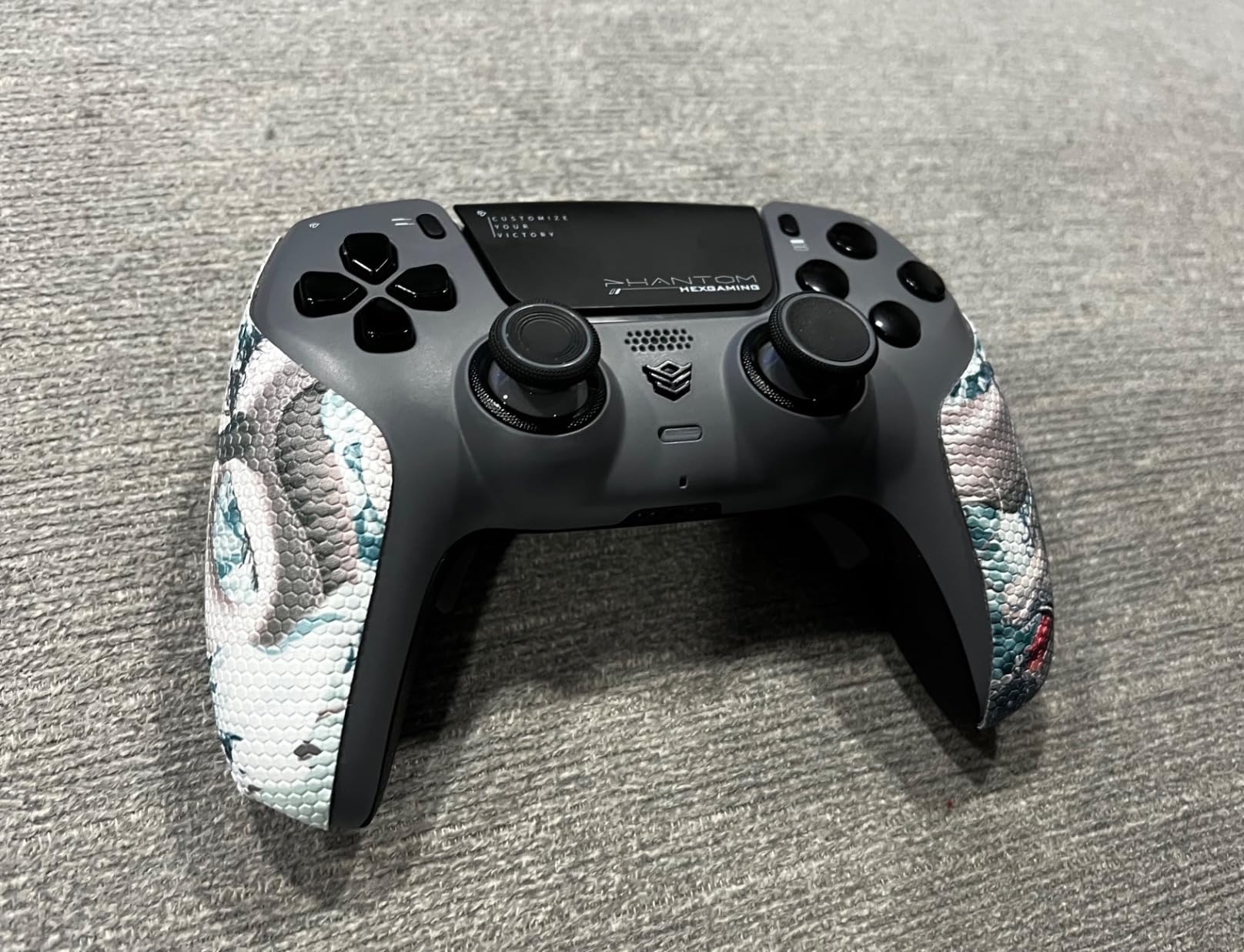 HEXGAMING PHANTOM Wireless Controller Compatible with PS5, Chaos Black | Hall Effect Joysticks, Adjustable Triggers, 4 Remappable Buttons, 6 Profiles, 8 Swappable Sticks, PC Compatible customer photo 1