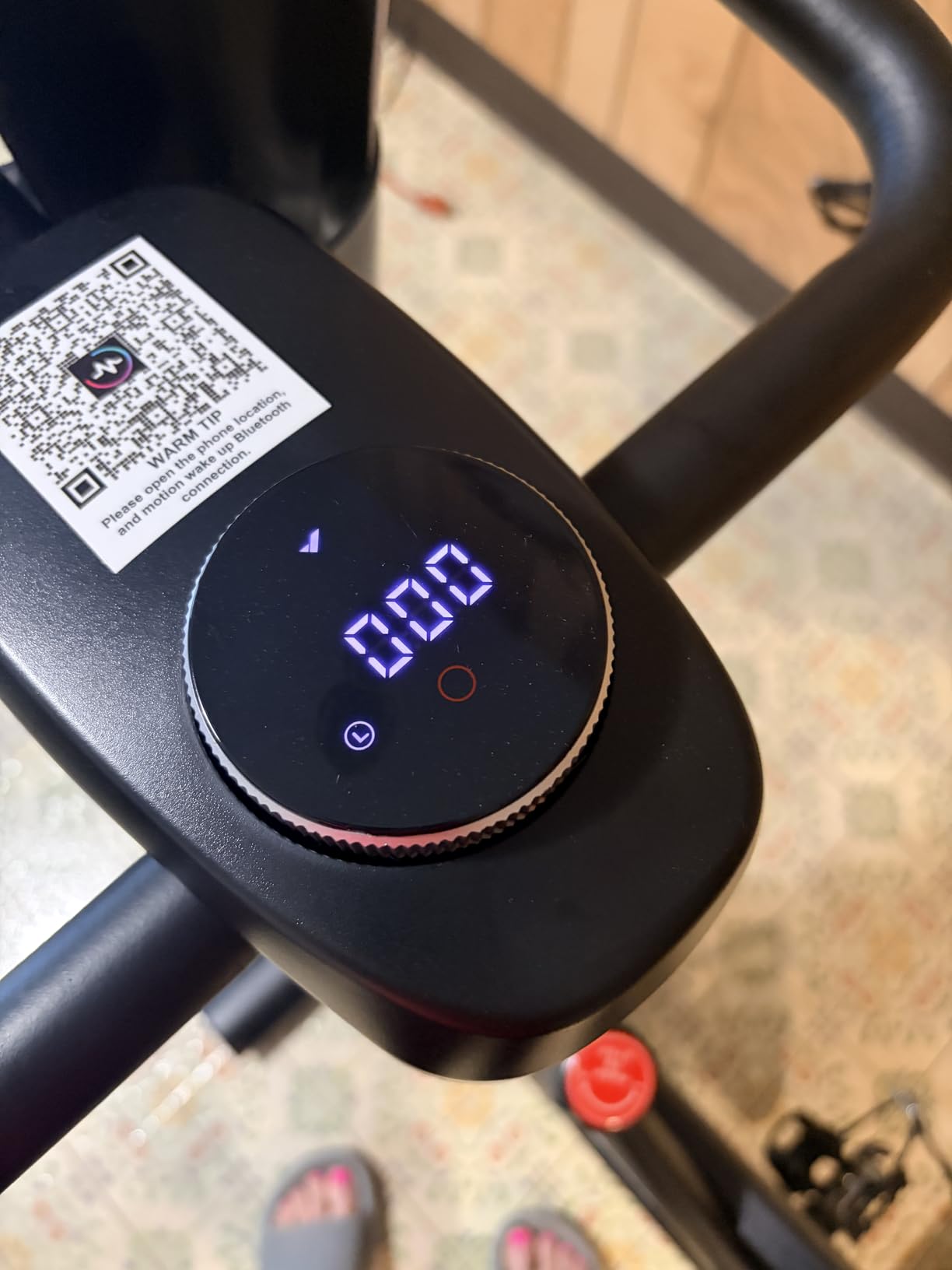 MERACH Exercise Bike, Magnetic Friction Stationary Bike for Home | Low Noise Indoor Cycling Bike with Exclusive App, 300lbs Weight Capacity, Tablet Mount and Fitness Courses for Weight Loss customer photo 1