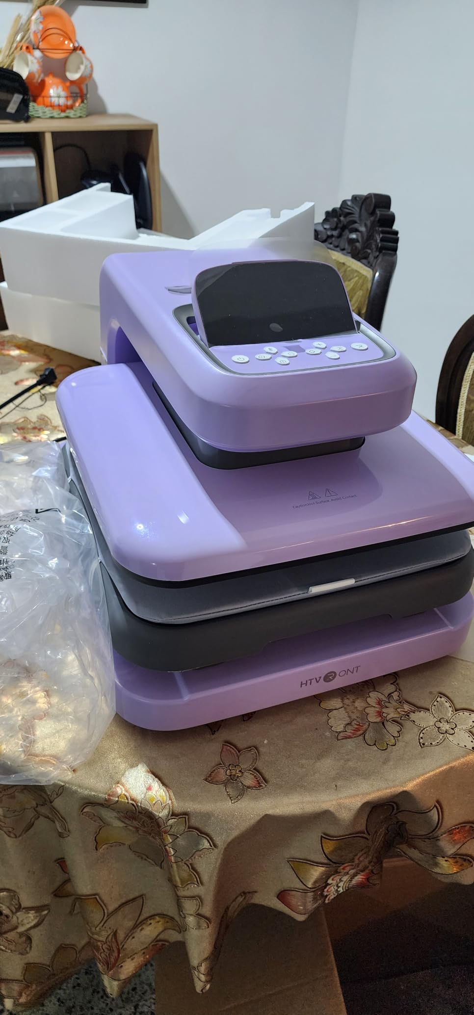 HTVRONT Auto Heat Press 2 - Adjustable Pressure Heat Press Machine 15x15 customer photo 1