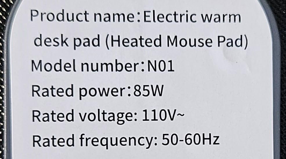 Heated Mouse Pad, Warm Desk Pad, Heated Large Desk Mat with 3 Levels Heating, Gaming Mouse Pad Foot Warmer Pad for Home Office (Upgrade Version, Black, 31.5