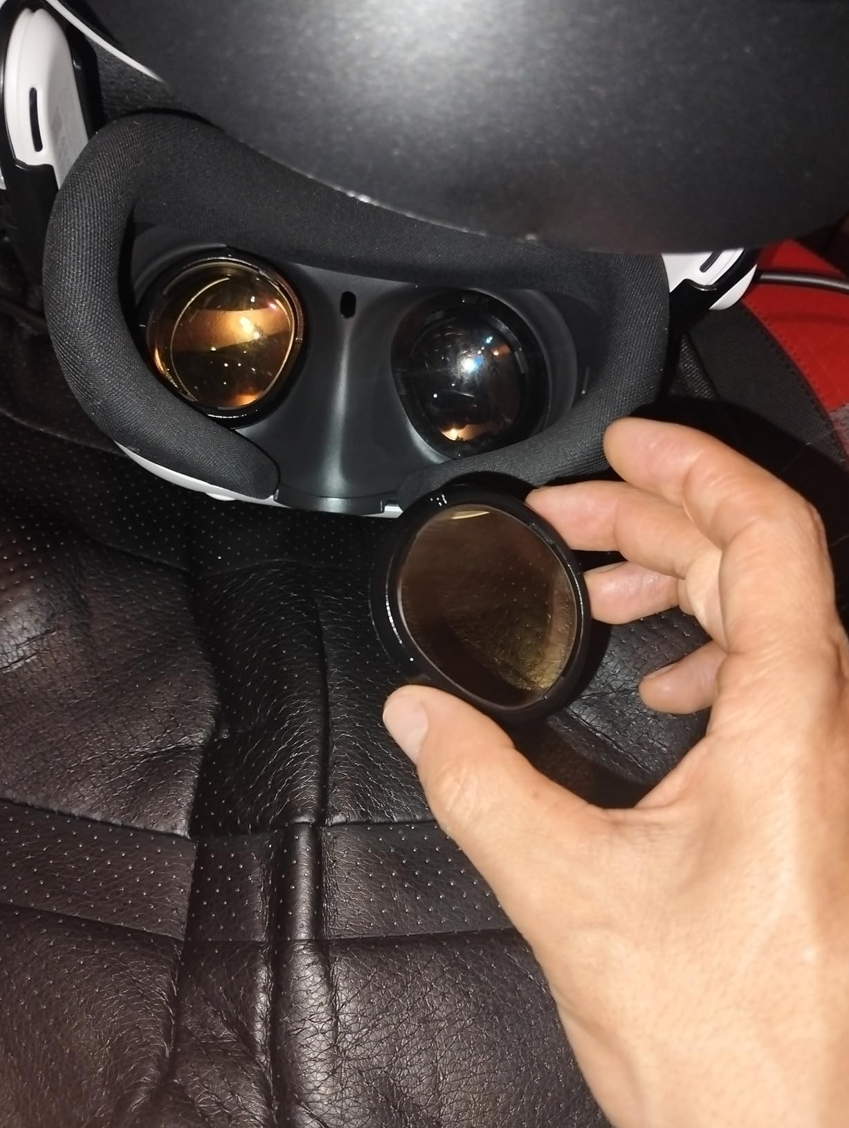 PSI 2 Lens Melanin Anti Blue Light Lens for Oculus Meta Quest 3 Glasses, Inserts Compatible for VR Accessories, Eye Protection customer photo 1