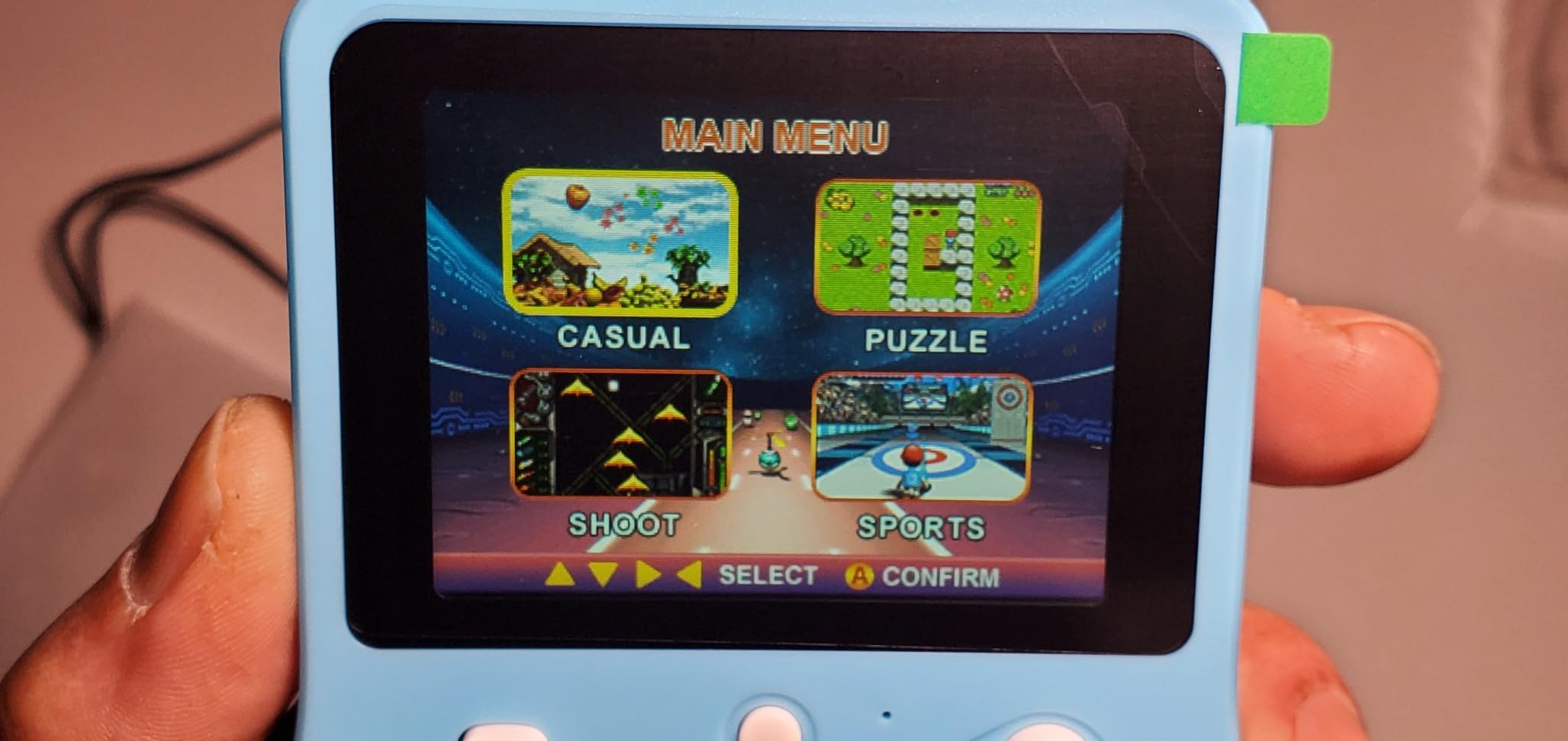 32 Bit Handheld Games for Kids Preloaded 139 Retro Video Games, Blue | Portable Video Gaming Player with 3.0