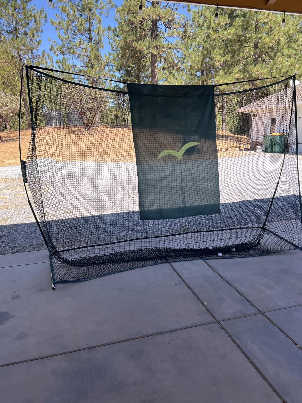 BirdiePro American Pro Golf Practice Net, 10x7ft Heavy Duty Golf Hitting Net with EchoShield Target & FlexWeave Net, Indoor Outdoor Training Backyard, Full Set with Mat, Balls & Cap customer photo 1
