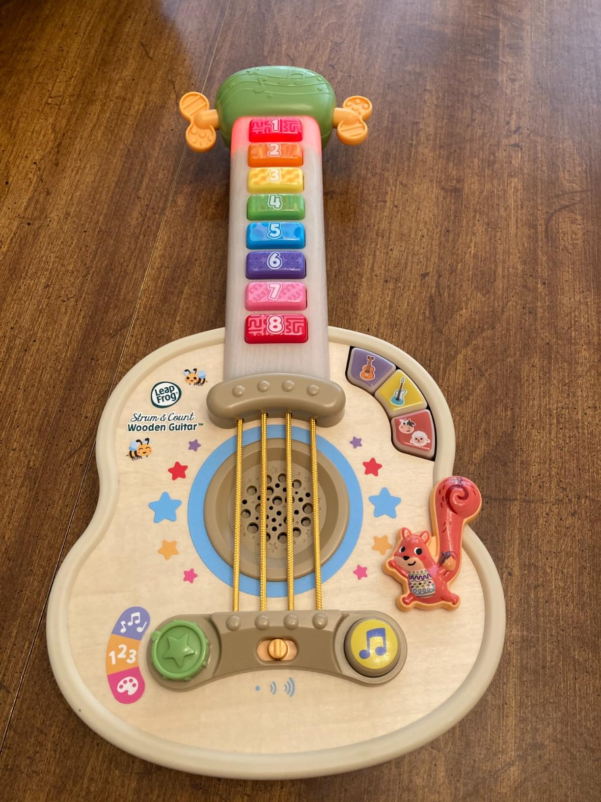 LeapFrog Strum and Count Wooden Guitar, Musical Toddler Toy customer photo 2