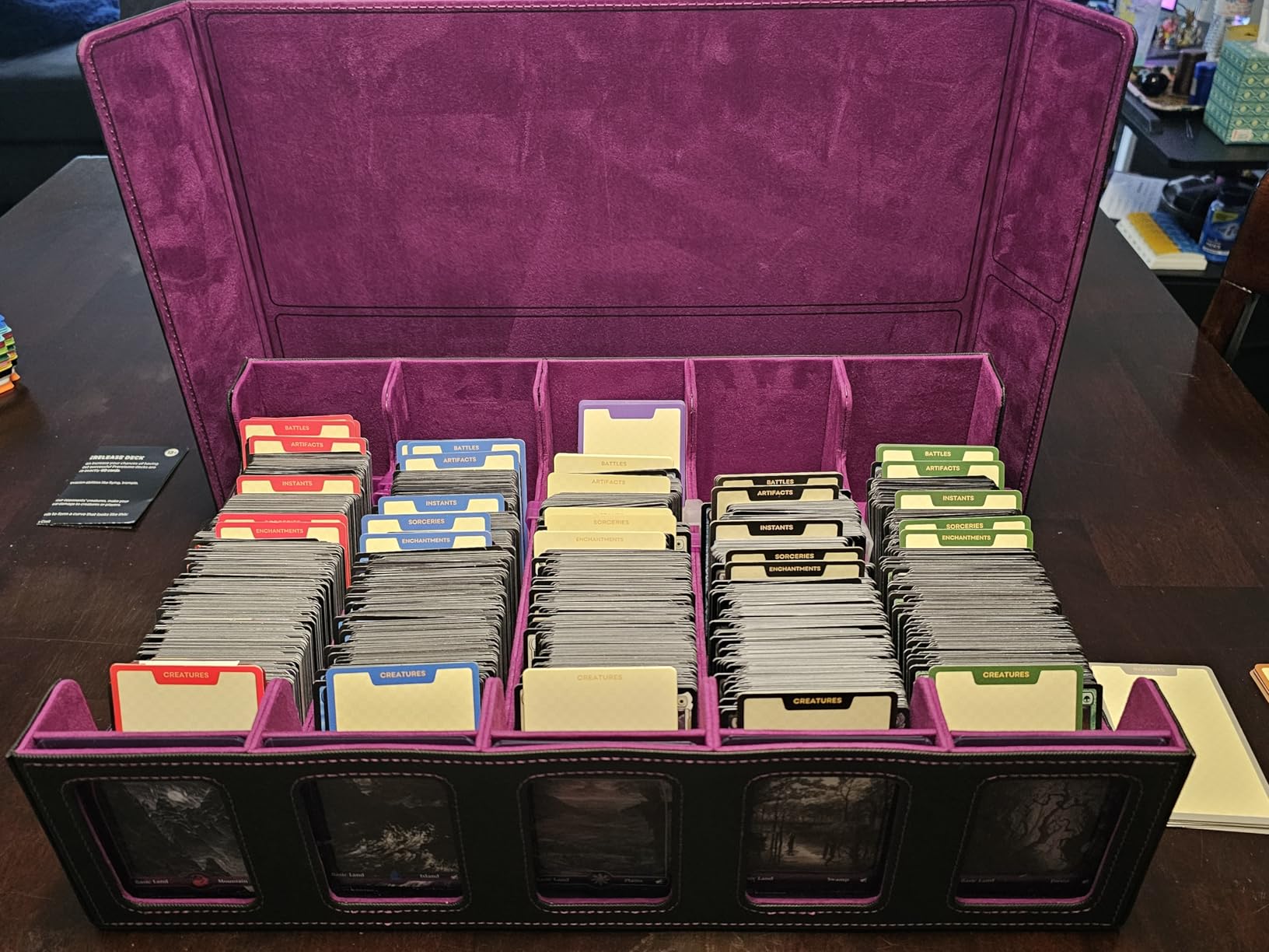 MTG Card Dividers for Storage Boxes, MTG Deck Box Dividers, Trading Card dividers, 2 Packs customer photo 1