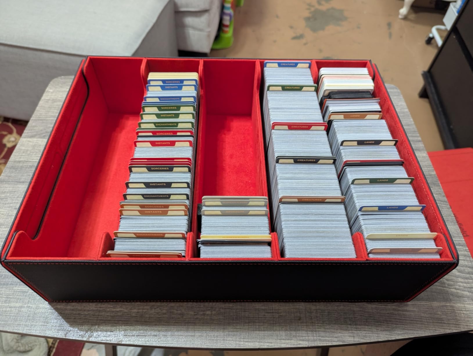 MTG Card Dividers for Storage Boxes, MTG Deck Box Dividers, Trading Card dividers, 2 Packs customer photo 2