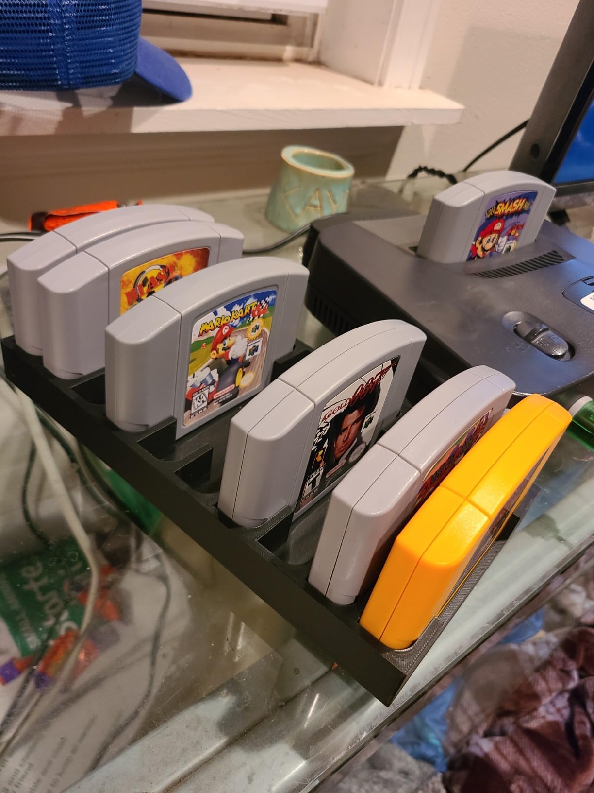 Game Cartridge Holder Display Tray - Compatible with Nintendo 64 (N64) Cartridges, Holds 10 - Retro Gaming Storage Organizer customer photo 2