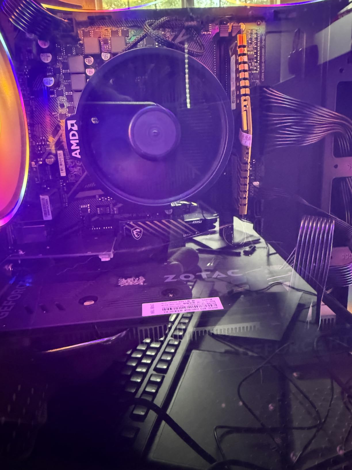 MXZ Gaming PC Desktop Computer, AMD Ryzen 5 5500, RTX 4060, 16GB DDR4, NVME 1TB SSD, 6RGB Fans, Win 11 Pro Ready, Gamer Desktop Computer customer photo 2