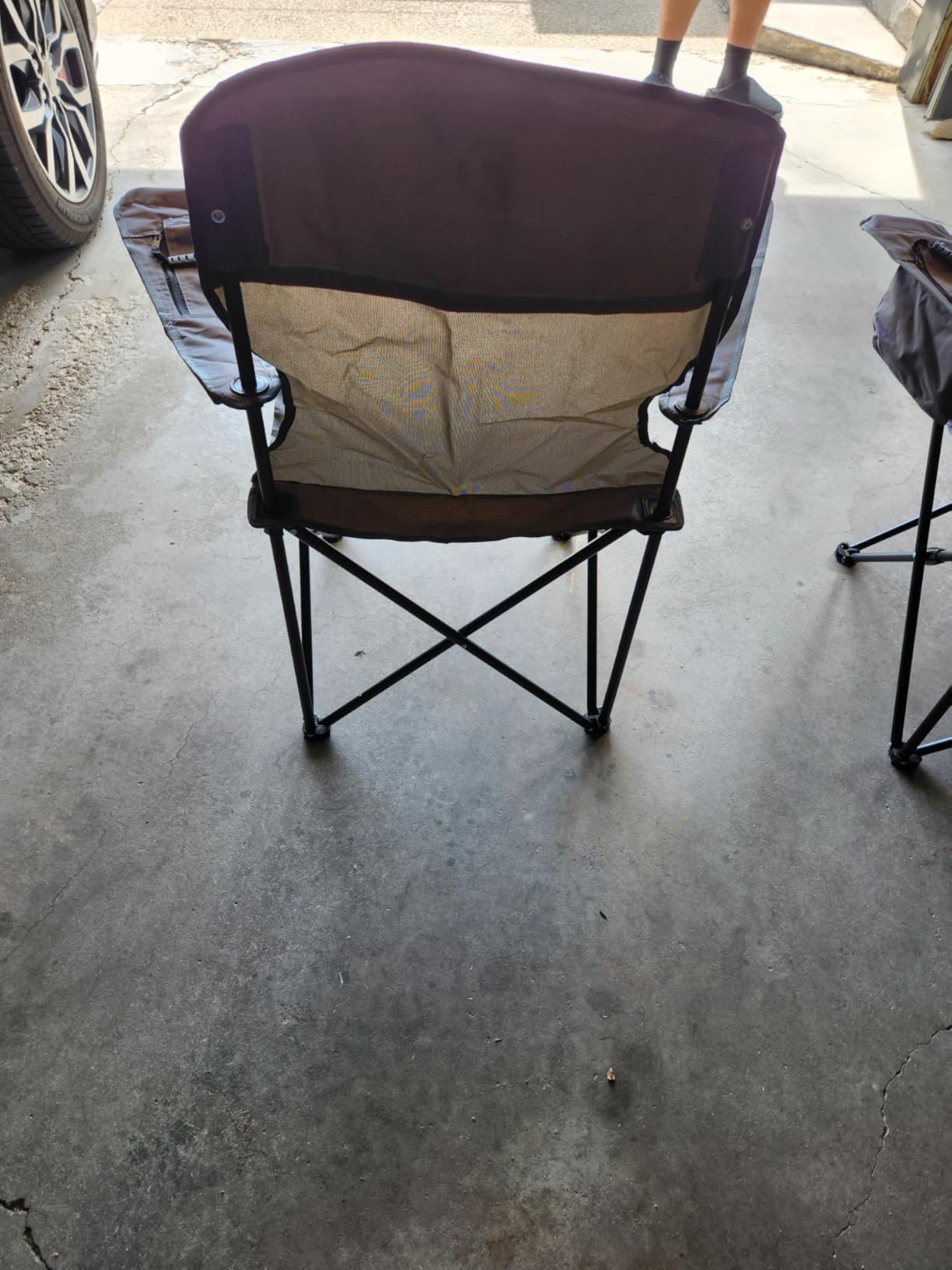 ALPHA CAMP 2-Pack Folding Camping Chair with Cooler Bag & Lumbar Support customer photo 1
